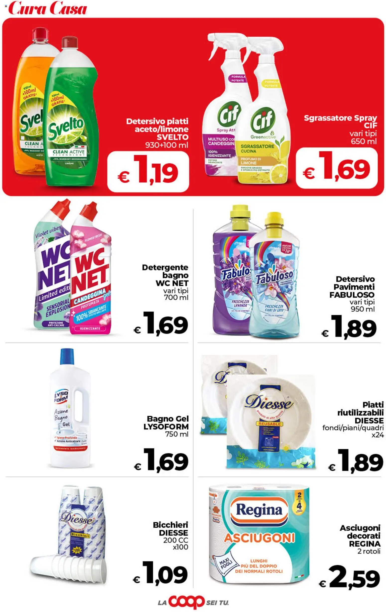 Volantino COOP del 21/07/2026 | Pagina: 44 | Prodotti: Detergente, Candeggina, Sgrassatore, Profumo