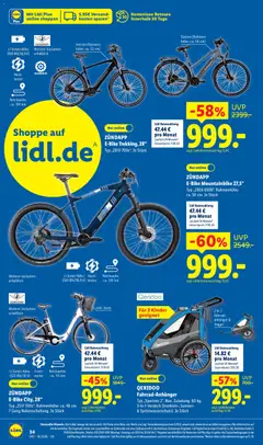 ZÜNDAPP E-Bike Mountainbike 27,5", E-Bike Mountainbike 27,5", Typ „Z808 650B“. Rahmenhöhe: ca. 50 cm. Je Stück ab 31.08.2026 gültig | Seite: 17 | Produkte: Bad, Korb, E-Bike, Mountainbike
