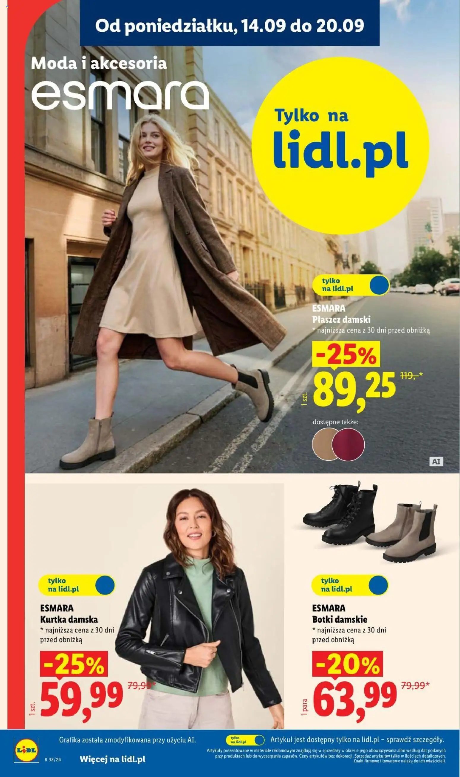 Lidl Katalog od 14.09.2026 | Strona: 12 | Produkty: Kurtka, Płaszcz