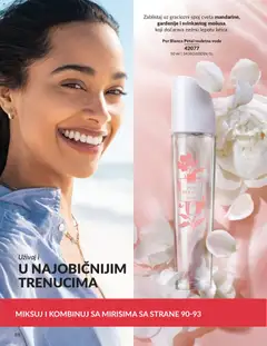 Pur Blanca Petal toaletna voda, Toaletna voda sa gracioznim spojem cveta mandarine, gardenije i svinkastog mošusa, koji dočarava nežnu lepotu latica. - pregled AVON kataloga - važi od 01.05.2026 | Strana: 88 | Proizvode: Toaletna voda, Voda