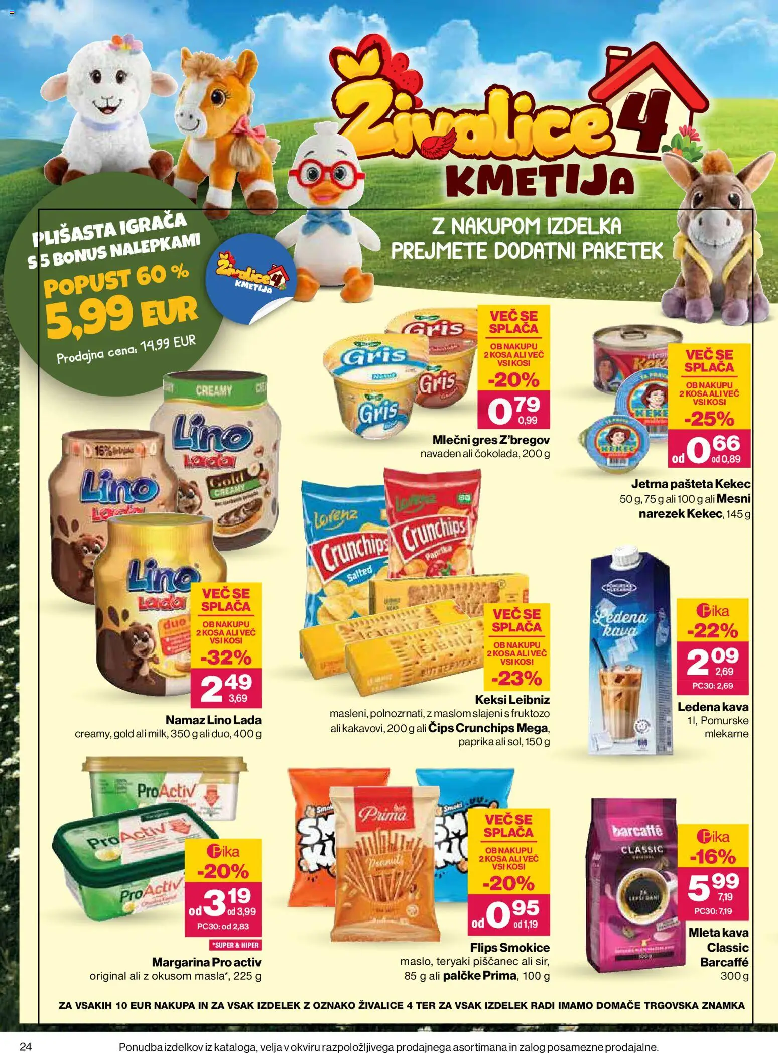 Novi Mercator katalog ponudbe – veljaven od 03.09.2026 | Stran: 24 | Izdelki: Pašteta, Namaz, Flips, Kava