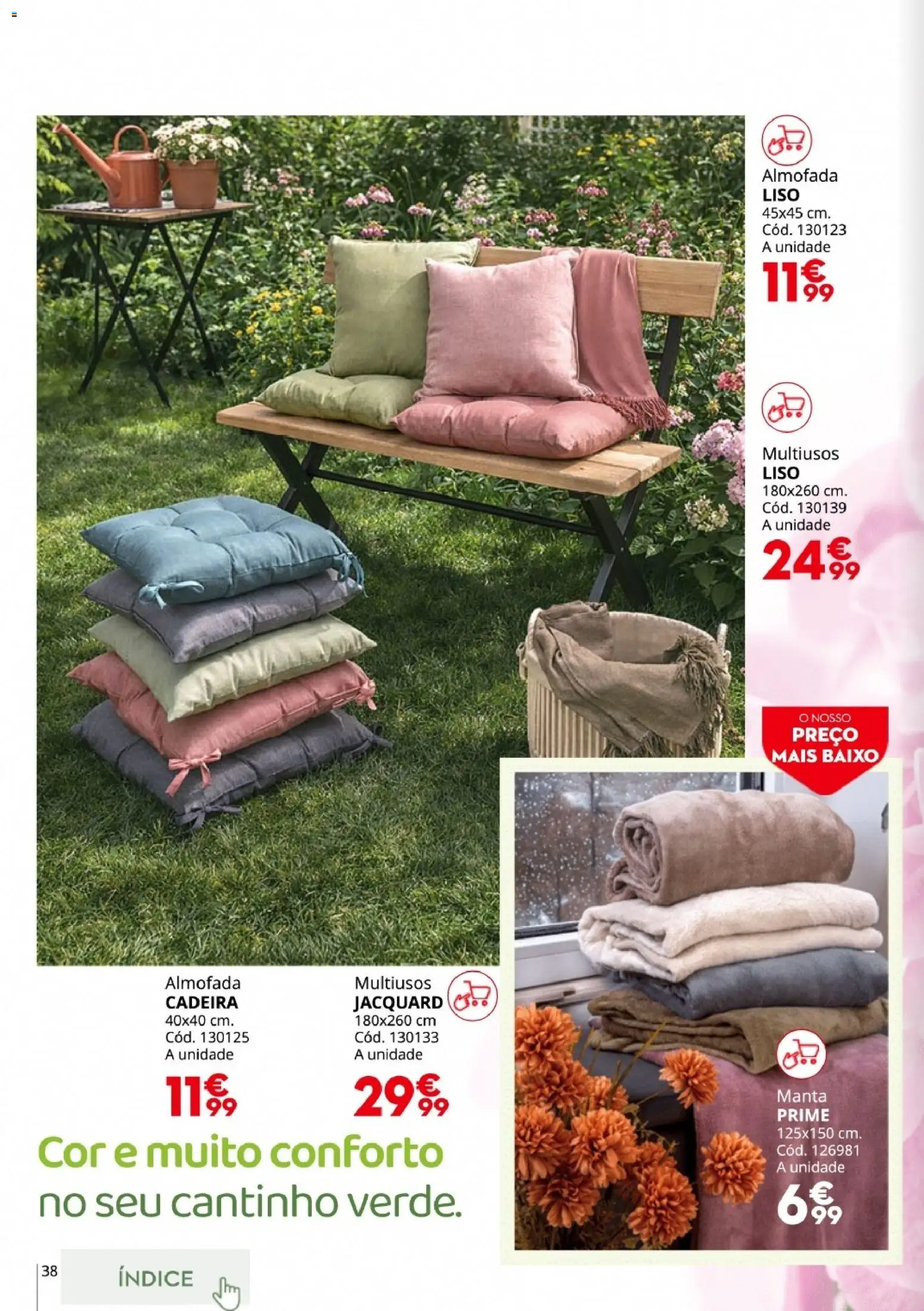 Conforama Jardim │ válido de 19.03.2026 | Página: 38 | Produtos: Almofada, Cadeira