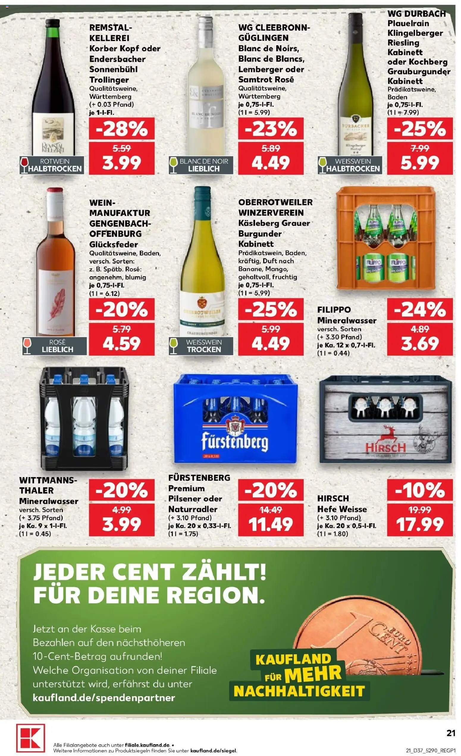 Prospekt Kaufland ab 07.09.2026 » Angebote Online zum Blättern | Seite: 30 | Produkte: Weißwein, Duft, Mineralwasser, Wein