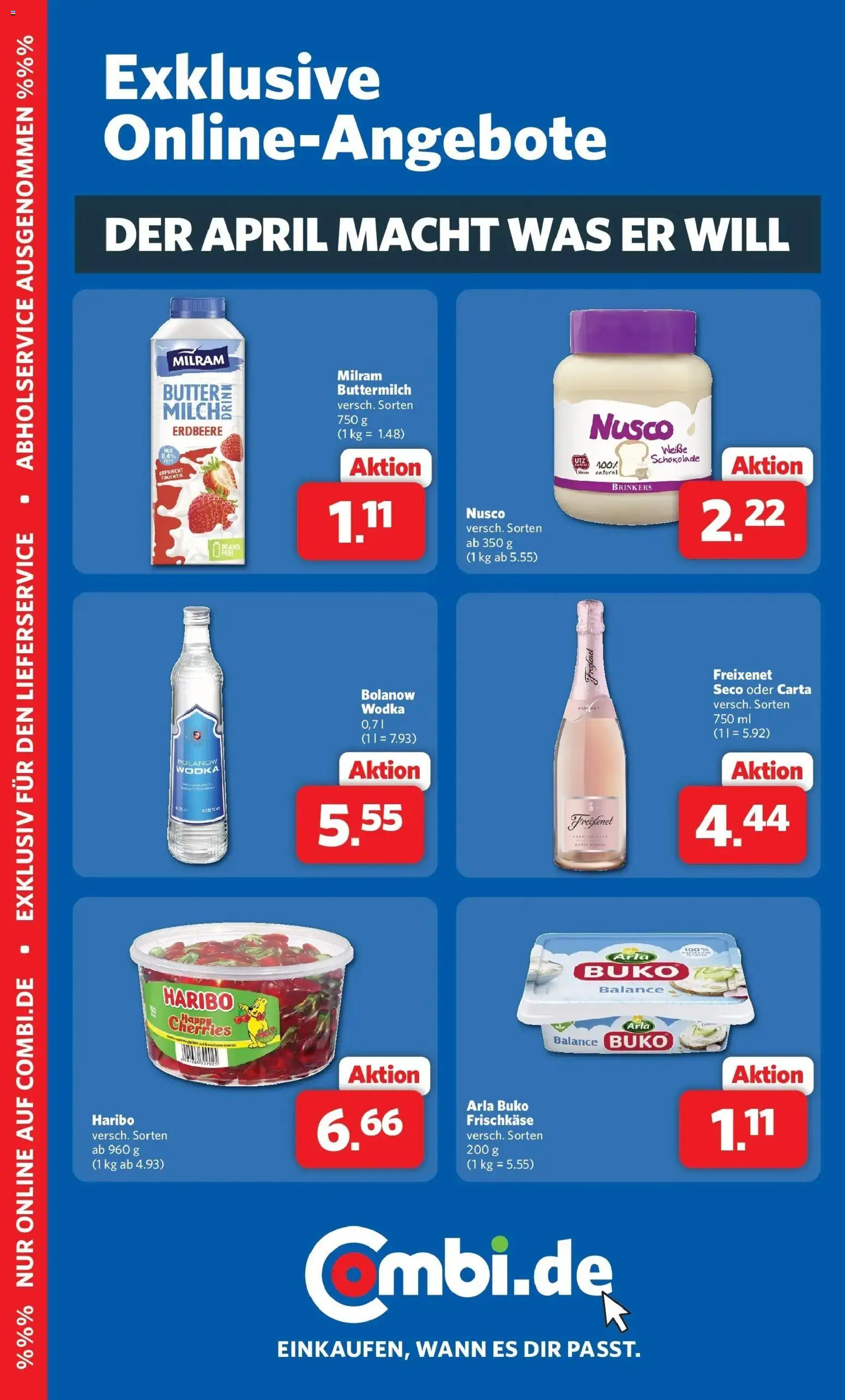 Combi Prospekt Detmold – gültig ab 20.04.2026 | Seite: 29 | Produkte: Buttermilch, Butter, Freixenet, Schokolade