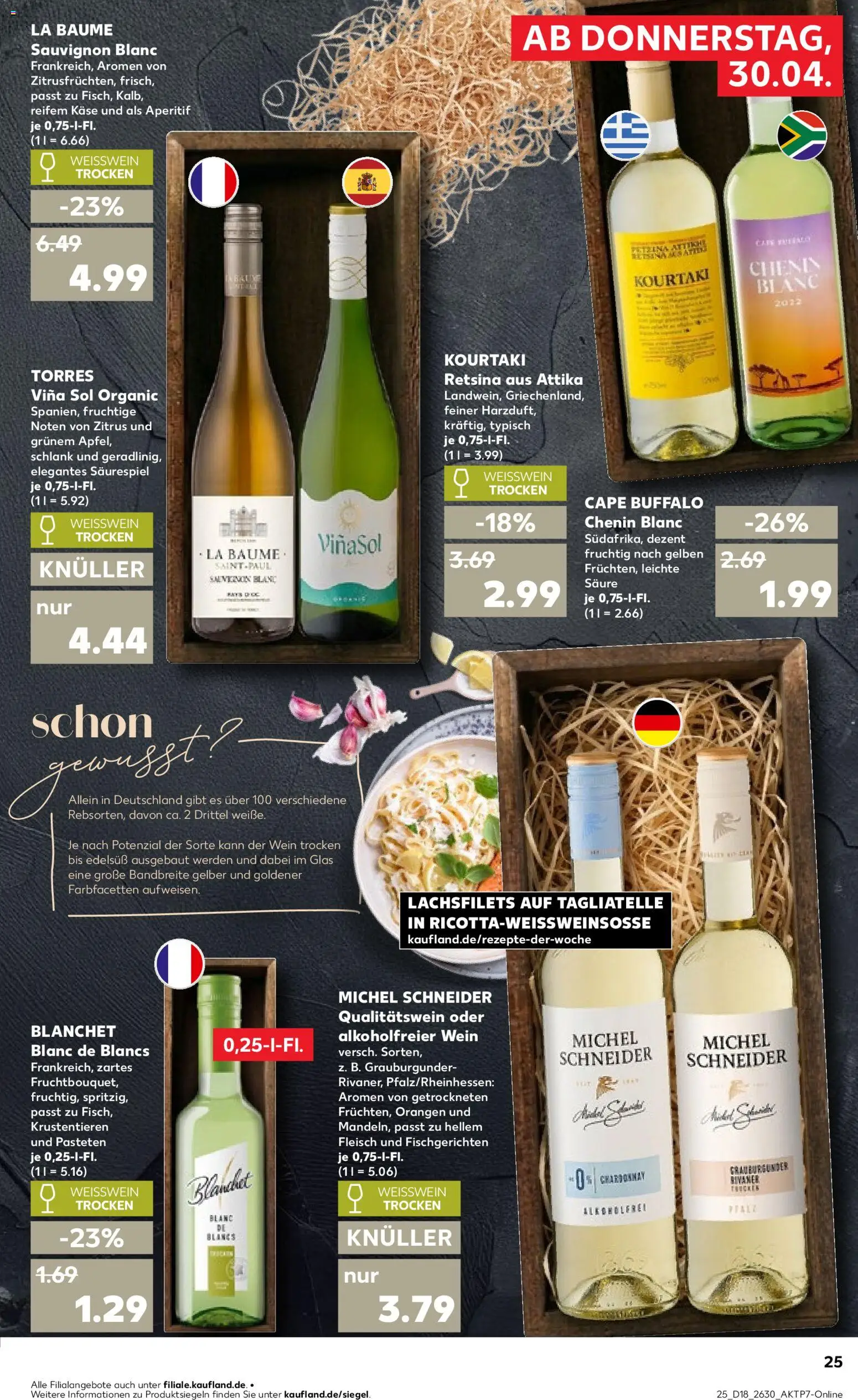 Kaufland Prospekt Rostock	 – gültig ab 30.04.2026 | Seite: 23 | Produkte: Käse, Weißwein, Weißwein trocken, Fleisch
