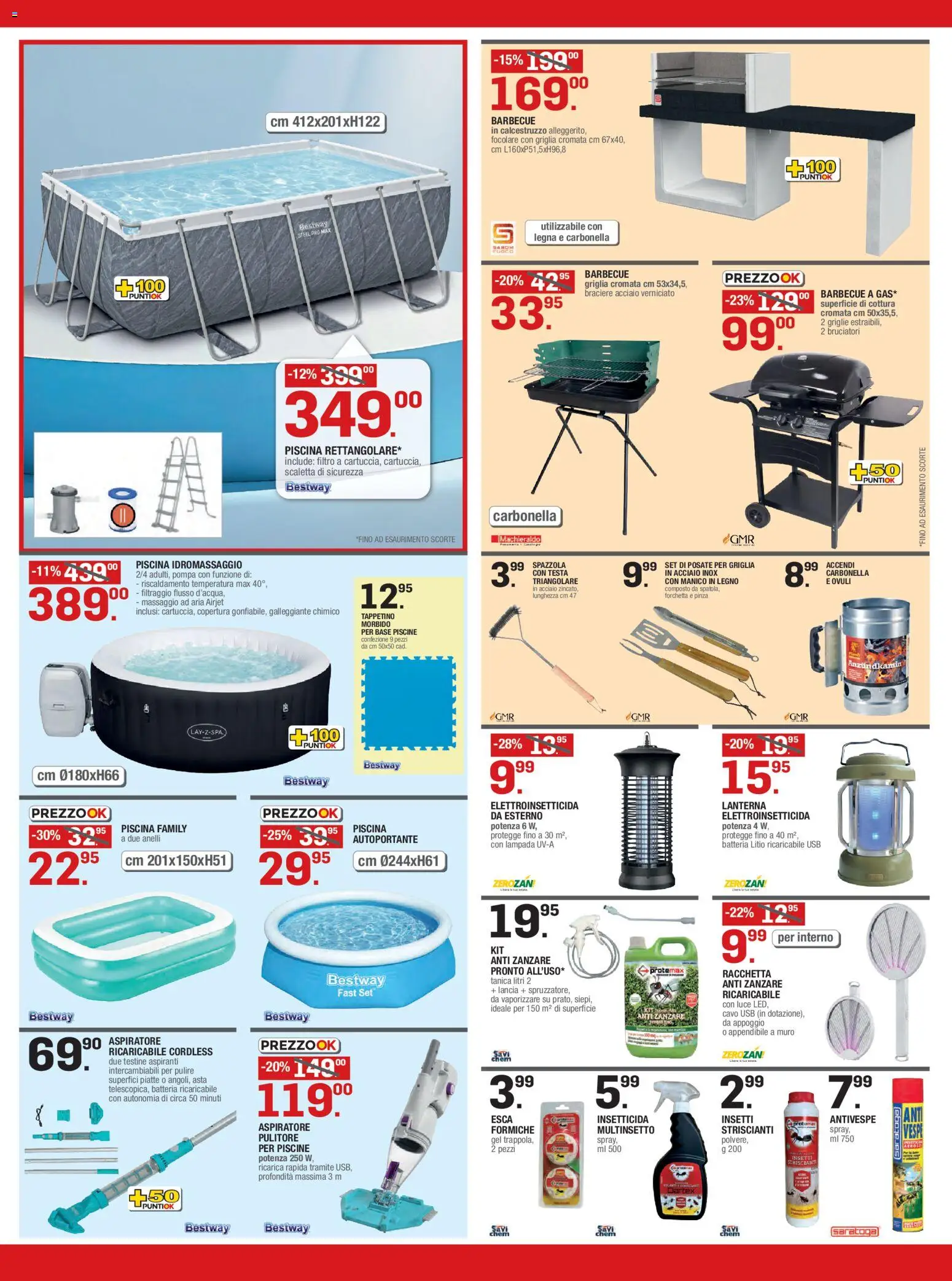 Volantino Brico OK del 09/07/2026 | Pagina: 4 | Prodotti: Barbecue, Lanterna, USB, Insetticida