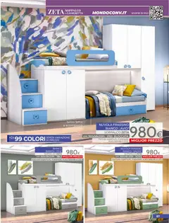 Anteprima del volantino Mondo Convenienza volantino valido a partire dal 01/07/2026 | Pagina: 89 | Prodotti: Scala, Letto