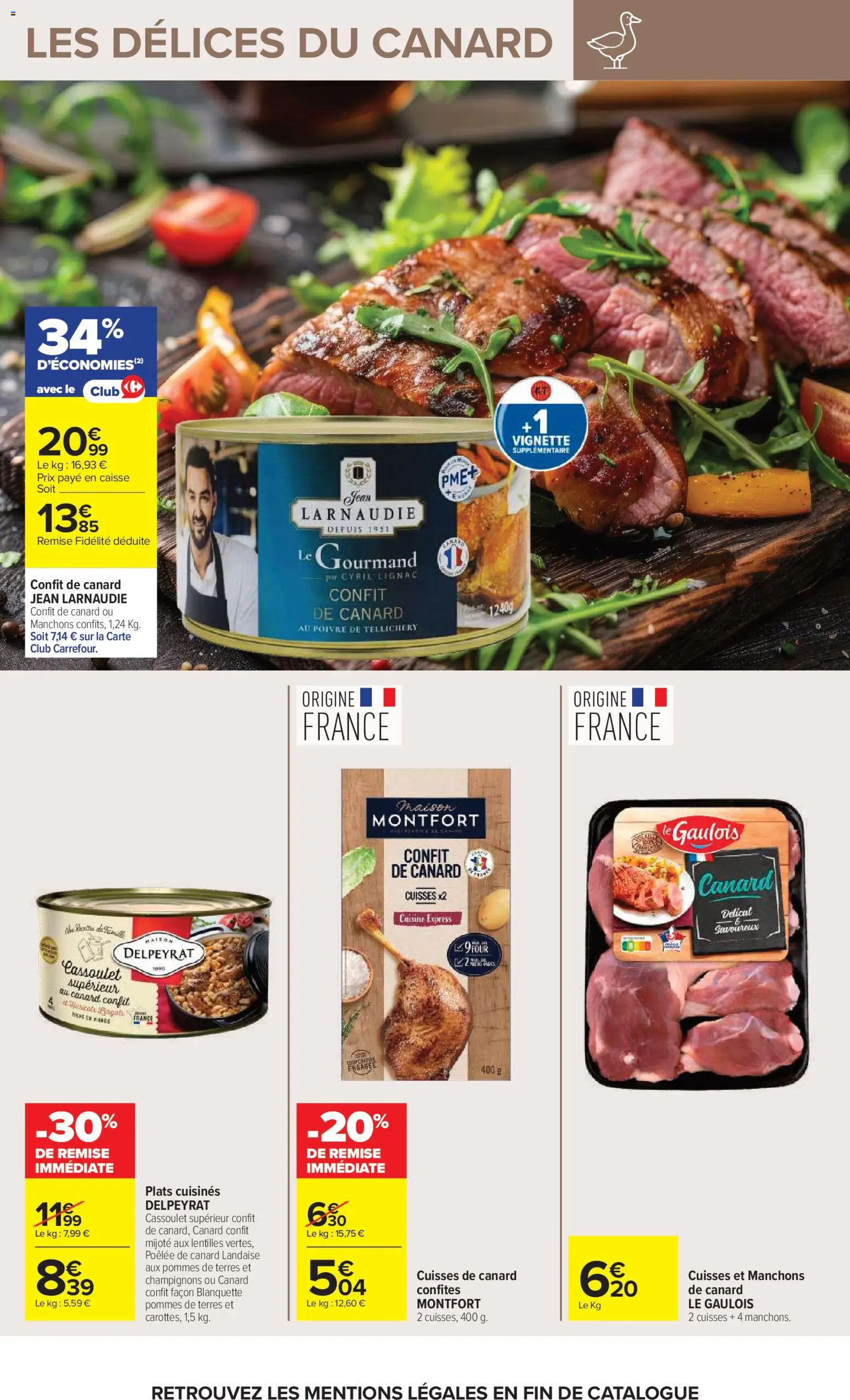 {H1} | Page: 45 | Produits: Cuisses de canard confites, Plats cuisinés, Poivre, Viande