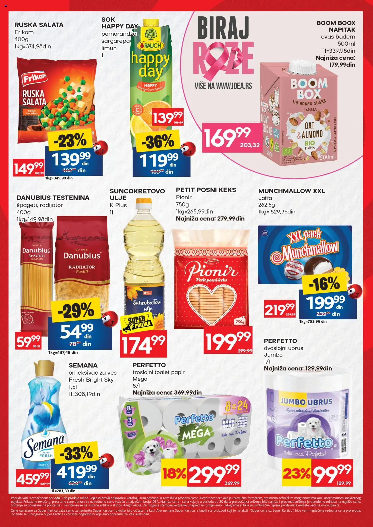 Idea katalog - važi od 22.10.2026 | Strana: 2 | Proizvode: Keks, Salata, Pomorandza, Omekšivač za veš