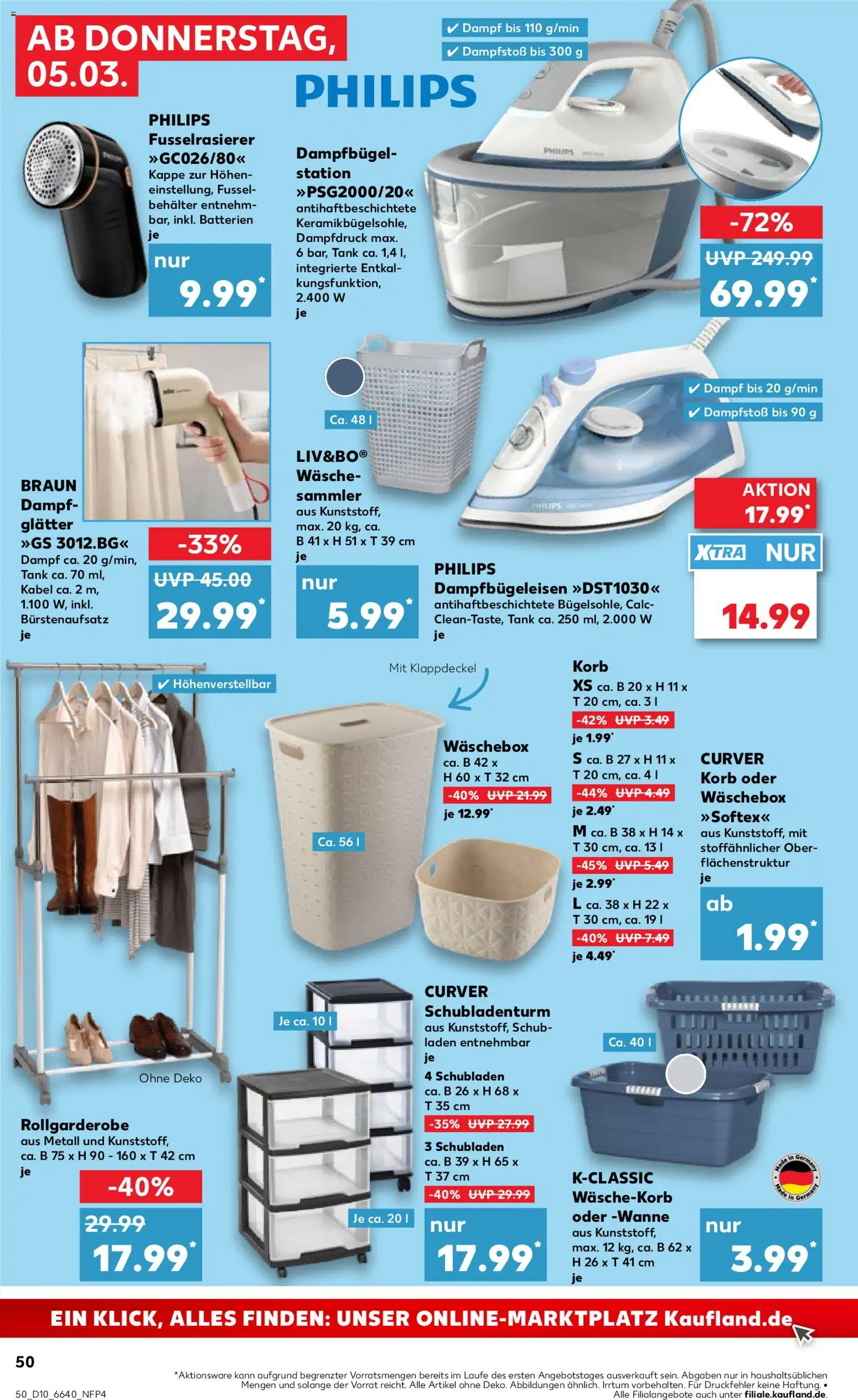Kaufland Prospekt 	 – gültig ab 05.03.2026 | Seite: 50 | Produkte: Kabel, Box, Korb, Kappe
