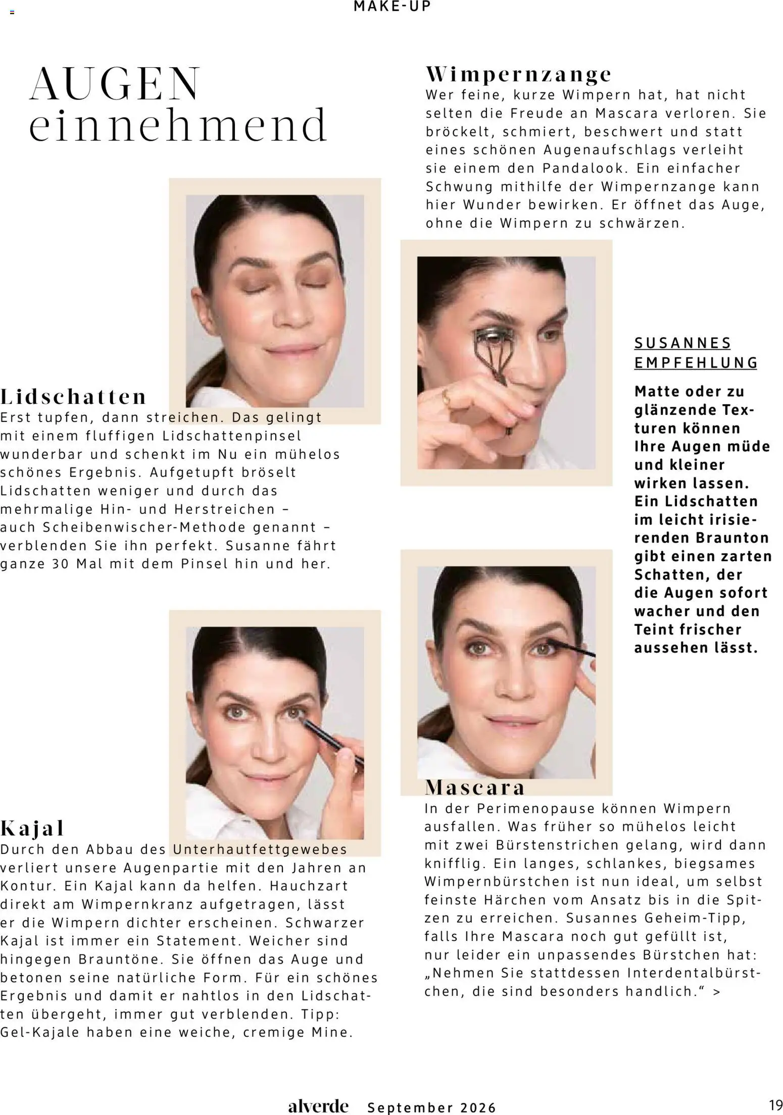 dm drogerie Prospekt – gültig ab 01.09.2026 | Seite: 19 | Produkte: Pinsel, Lidschatten, Kajal, Mascara