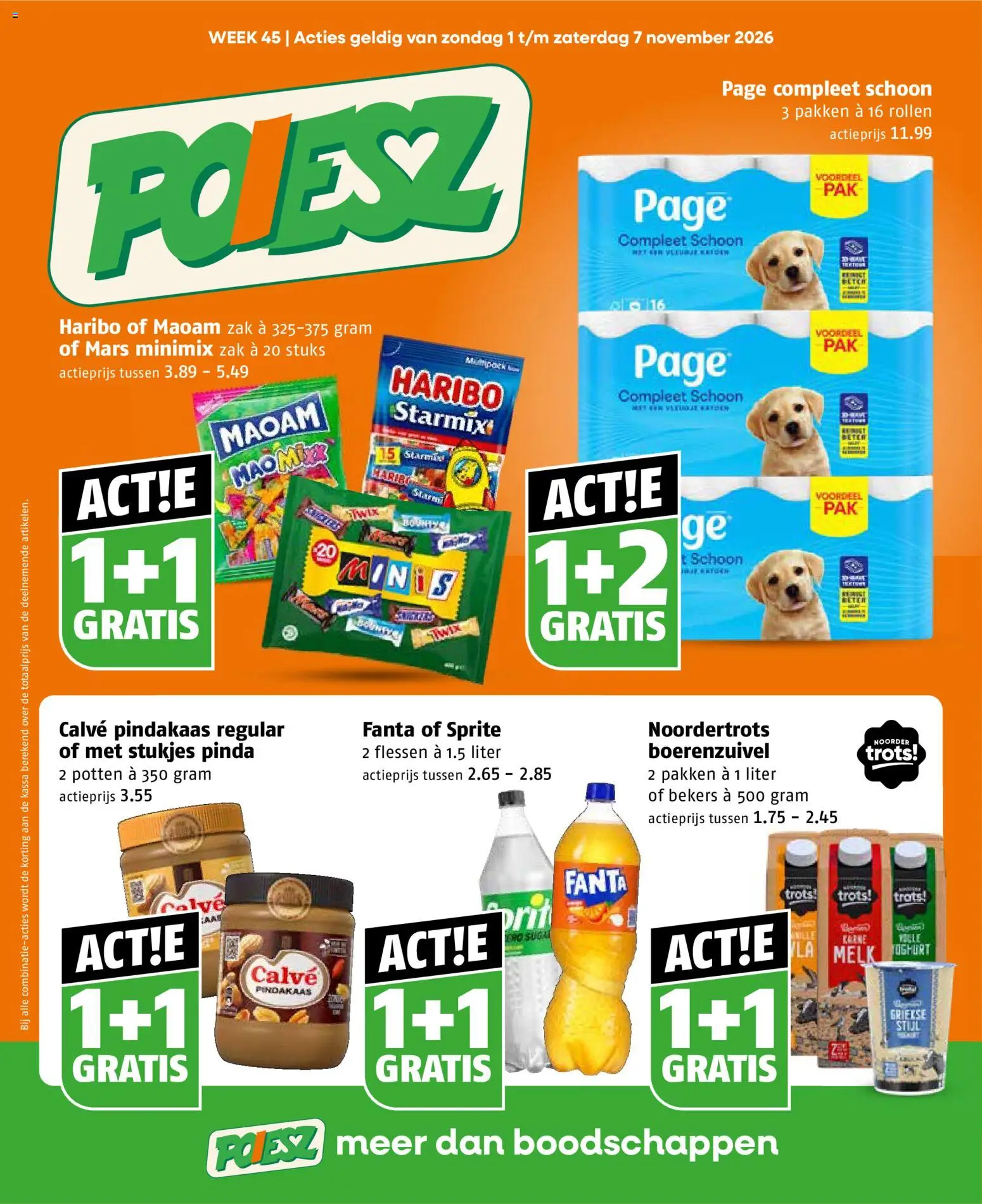 {H1} | Pagina: 1 | Producten: Melk, Sprite, Zak, Pindakaas