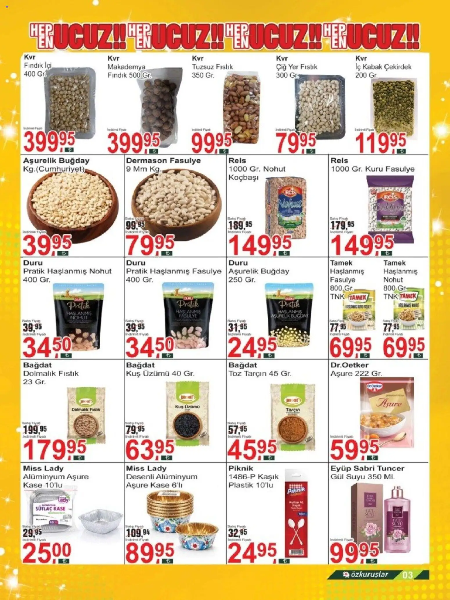 Özkuruşlar Katalog - 21.06.2026 tarihinden itibaren geçerlidir | Sayfa: 3