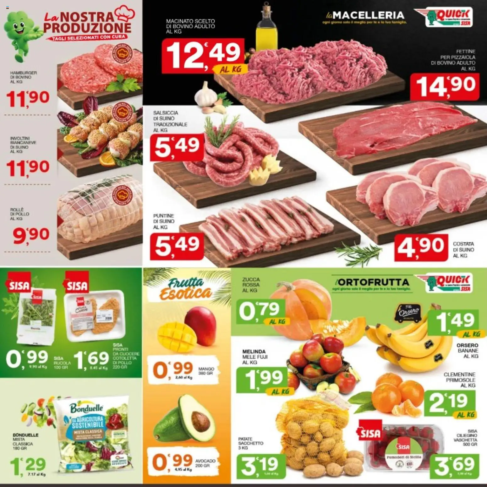 Volantino SISA del 22/10/2026 | Pagina: 2 | Prodotti: Frutta, Suino, Pomodori, Macinato