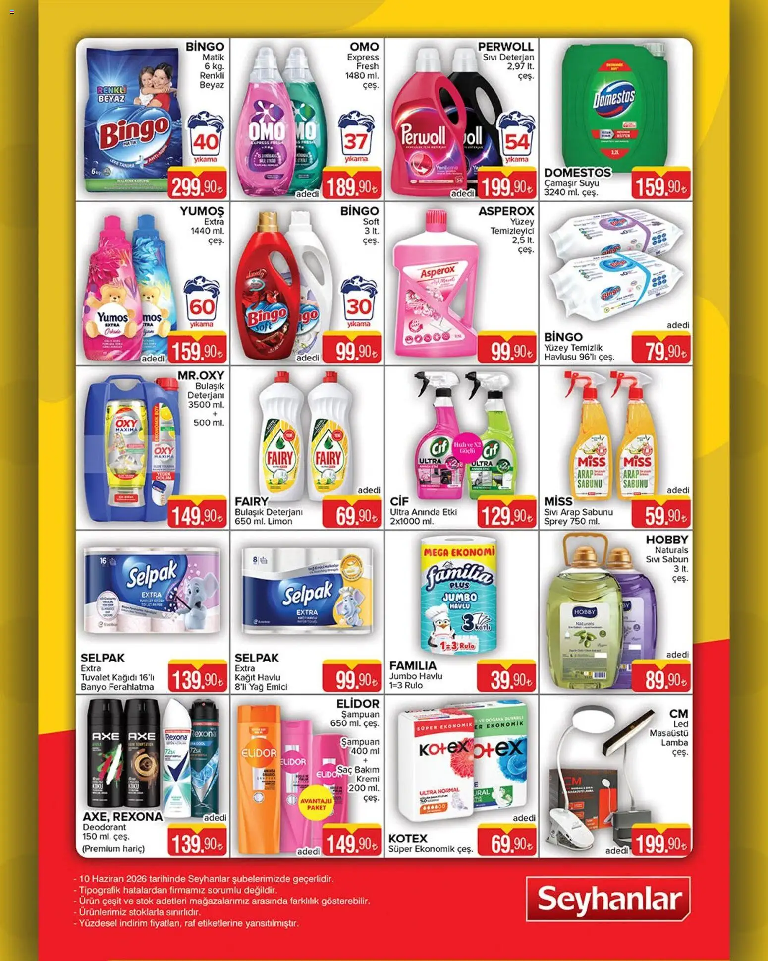 Seyhanlar Market Katalog - 10.06.2026 tarihinden itibaren geçerlidir | Sayfa: 8 | Ürünler: Raf, Banyo, Şampuan, Deodorant