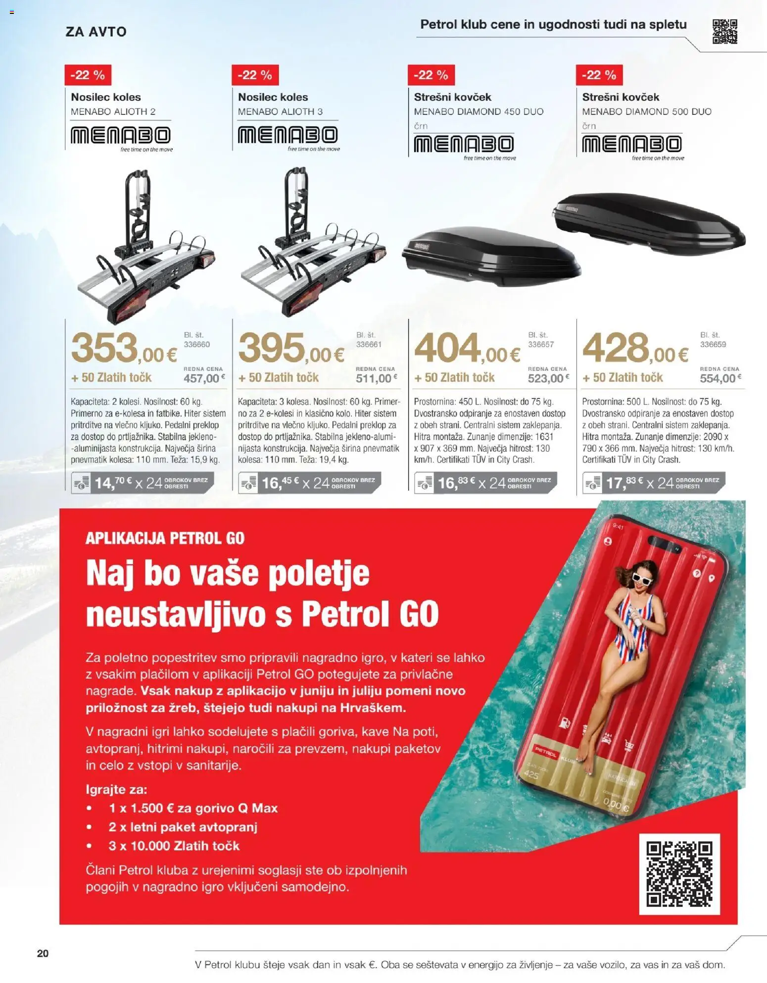 Novi Petrol katalog ponudbe – veljaven od 01.06.2026 | Stran: 20 | Izdelki: Strešni kovćek, Teza, Kovcek