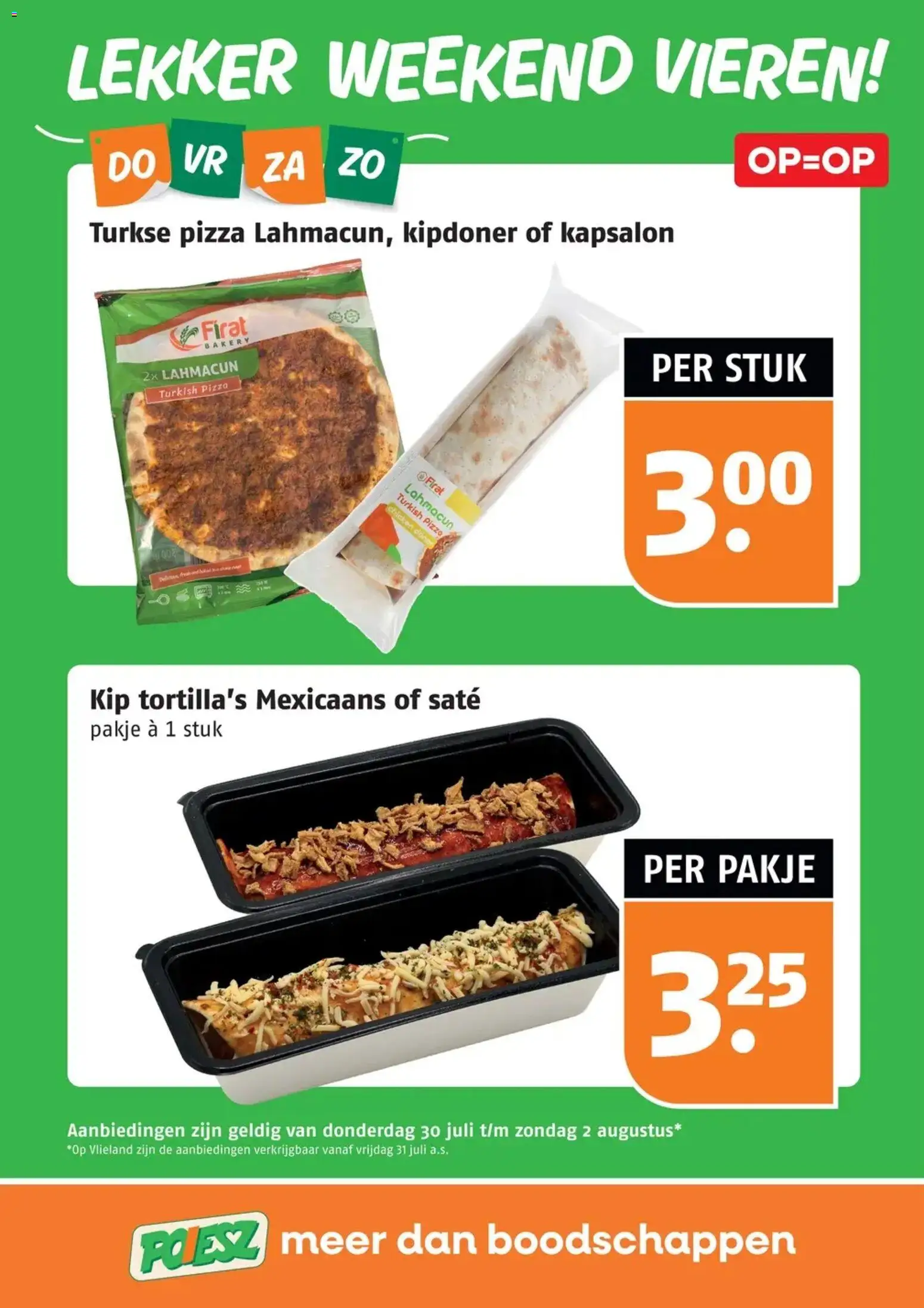{H1} | Pagina: 7 | Producten: Tortilla's, Pizza, Kip