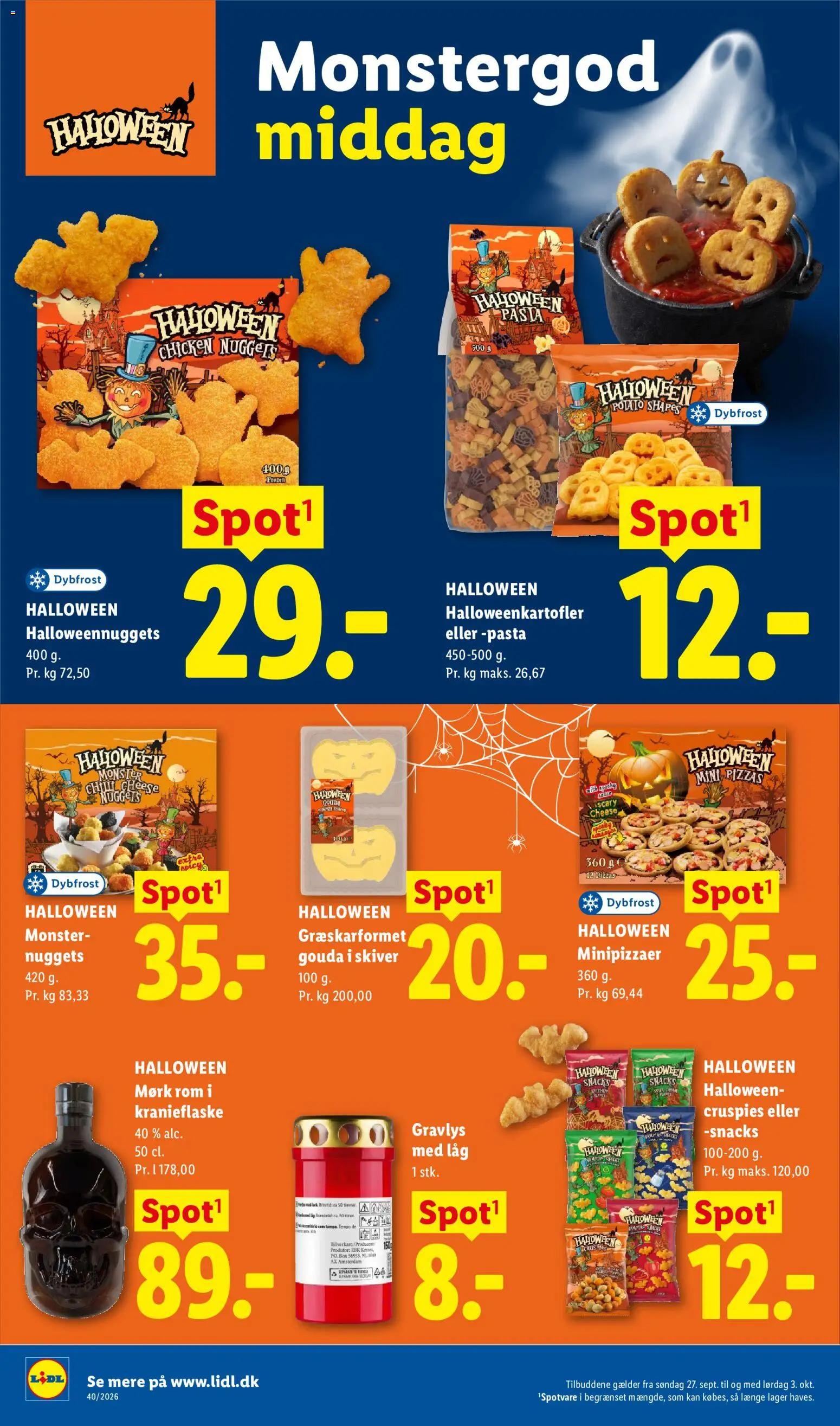 Lidl tilbudsavis – gyldig fra 27/09/2026 | Side: 30 | Produkter: Pizza, Nuggets, Pasta, Rom