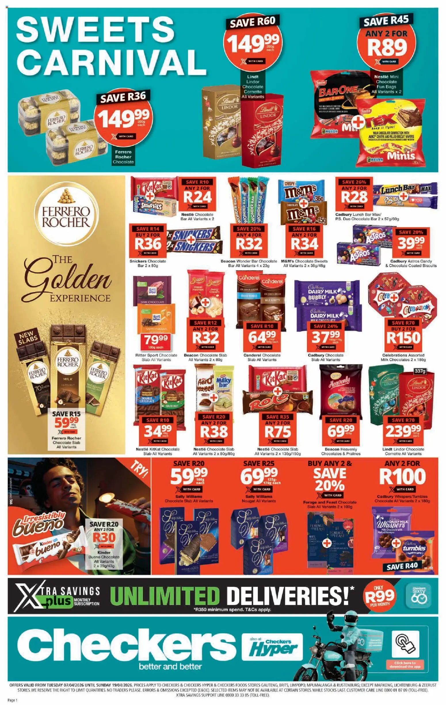 Checkers - Gauteng - Sweets Carnival (07/04/2026 - 19/04/2026) → Catalogue