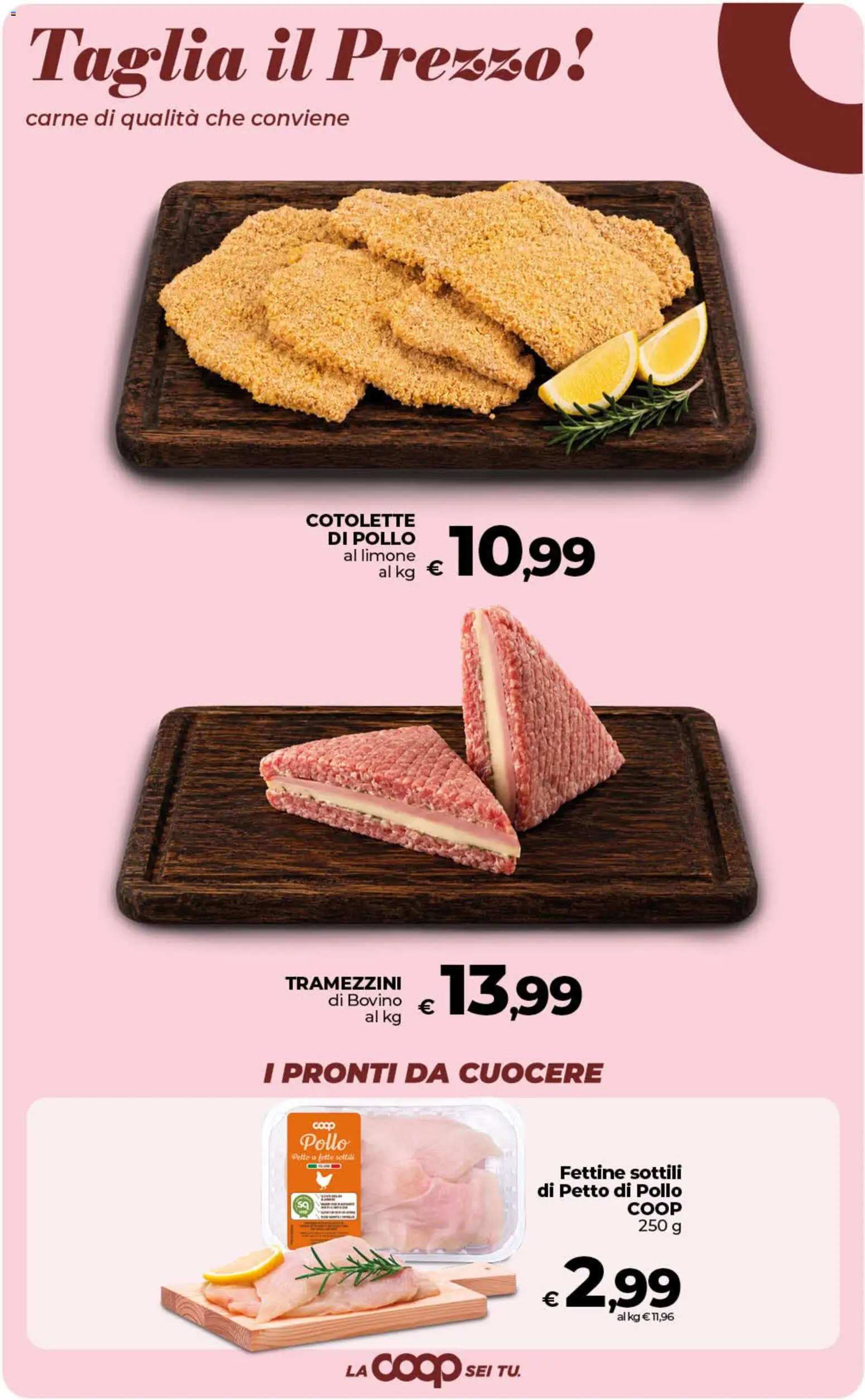 Volantino COOP del 11/09/2026 | Pagina: 27 | Prodotti: Bovino, Limone, Carne, Cotolette di pollo