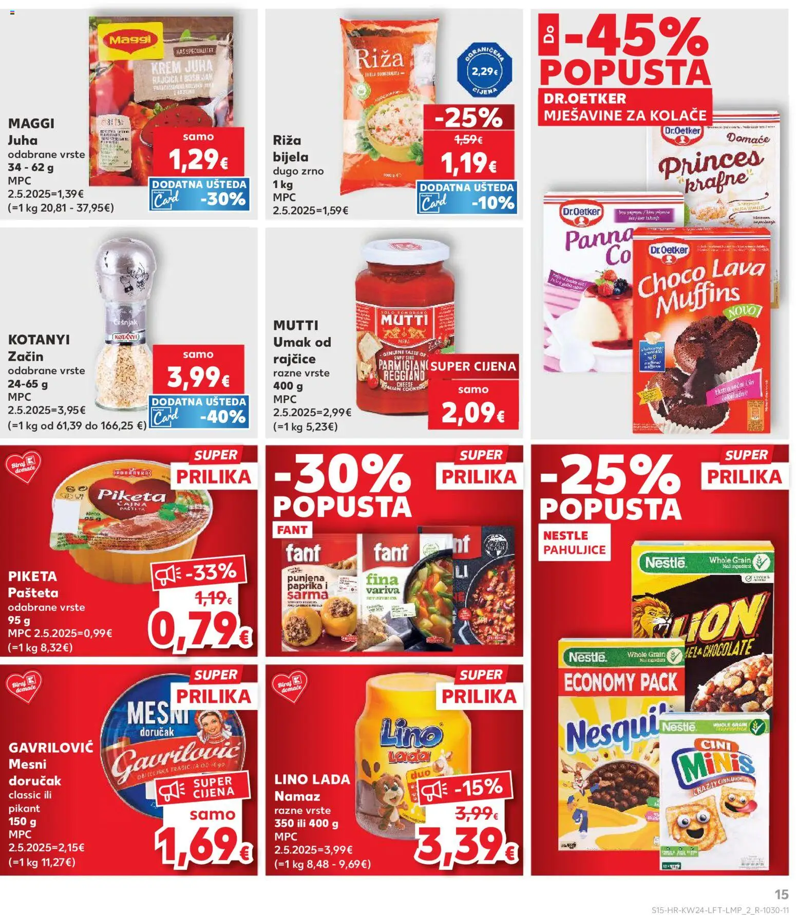 Kaufland HR akciós ujság - amely érvényes a következő dátumtól: 10.06.2026 | Oldal: 15 | Termékek: Maggi