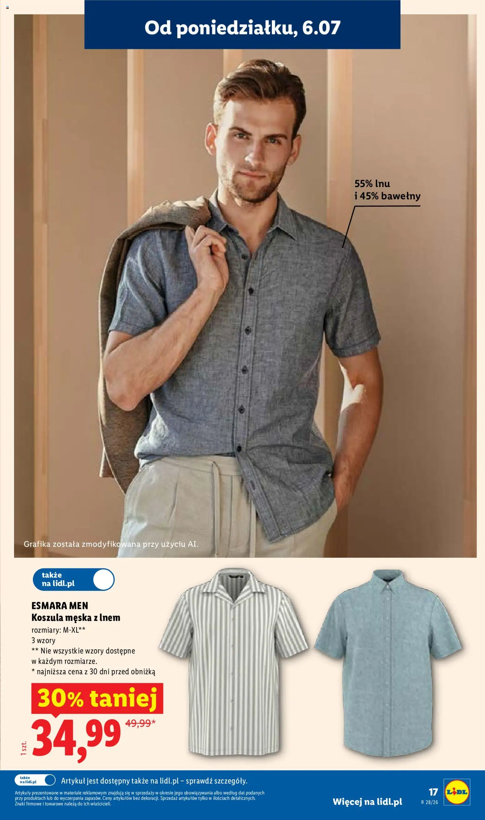 Lidl Katalog od 06.07.2026 | Strona: 19 | Produkty: Koszula