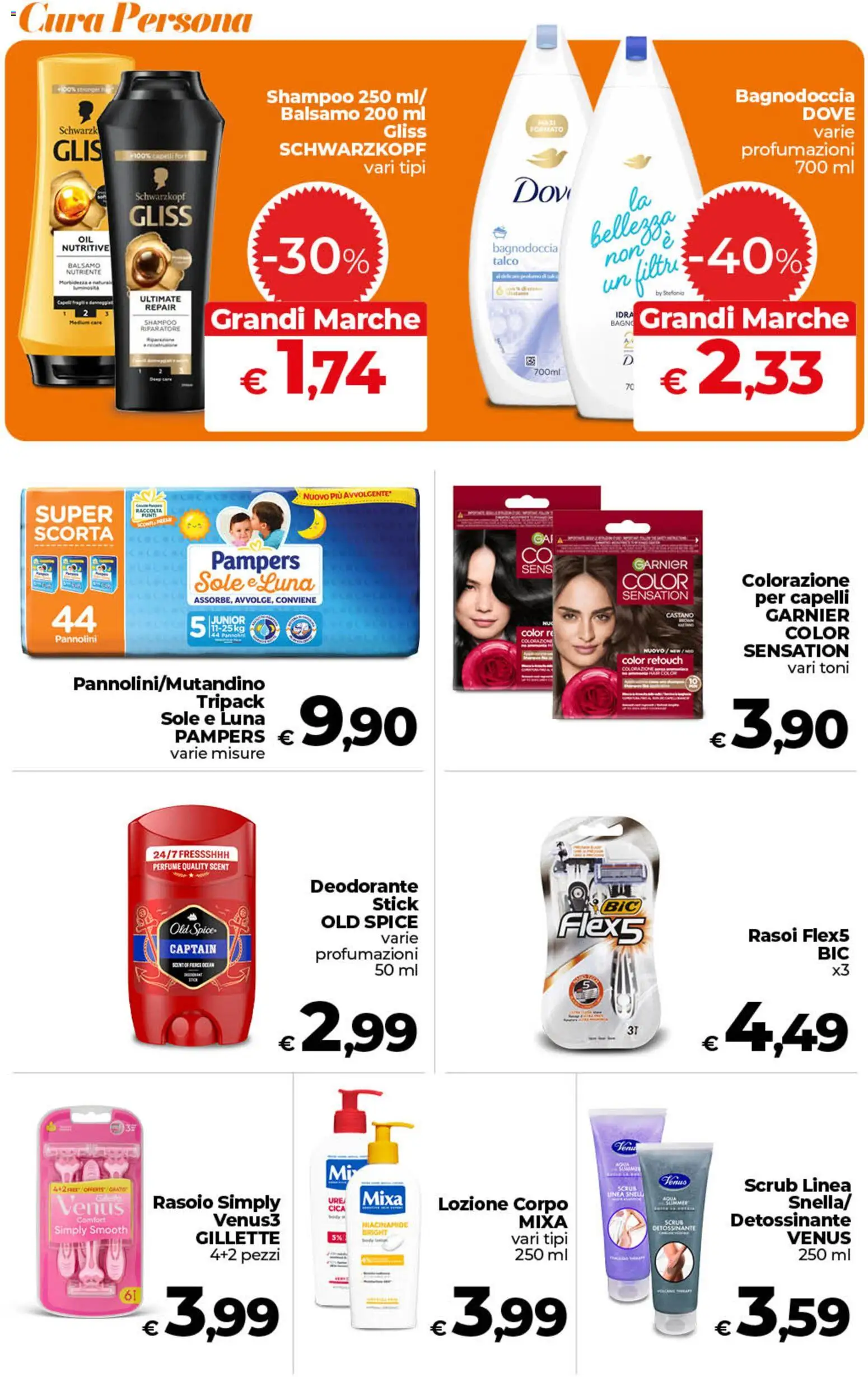 Volantino Ipercoop del 11/09/2026 | Pagina: 51 | Prodotti: Balsamo, Pannolini, Deodorante, Bagno