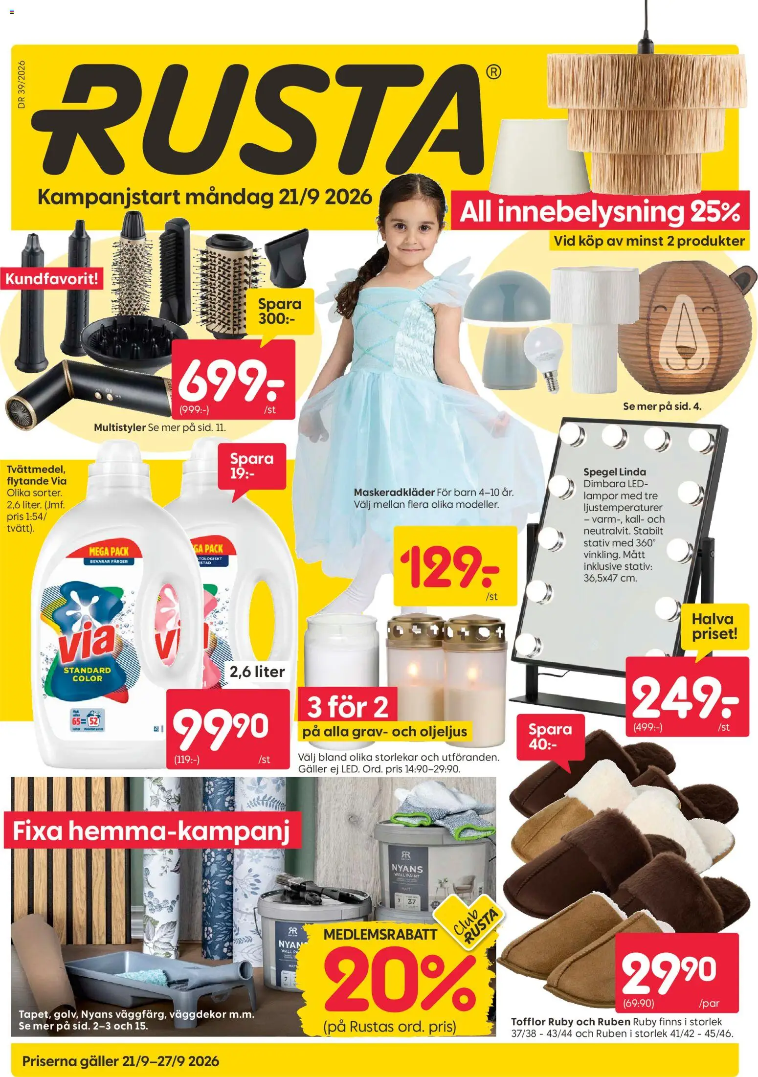 Rusta reklamblad aktuell från 21/09/2026 | Sida: 1