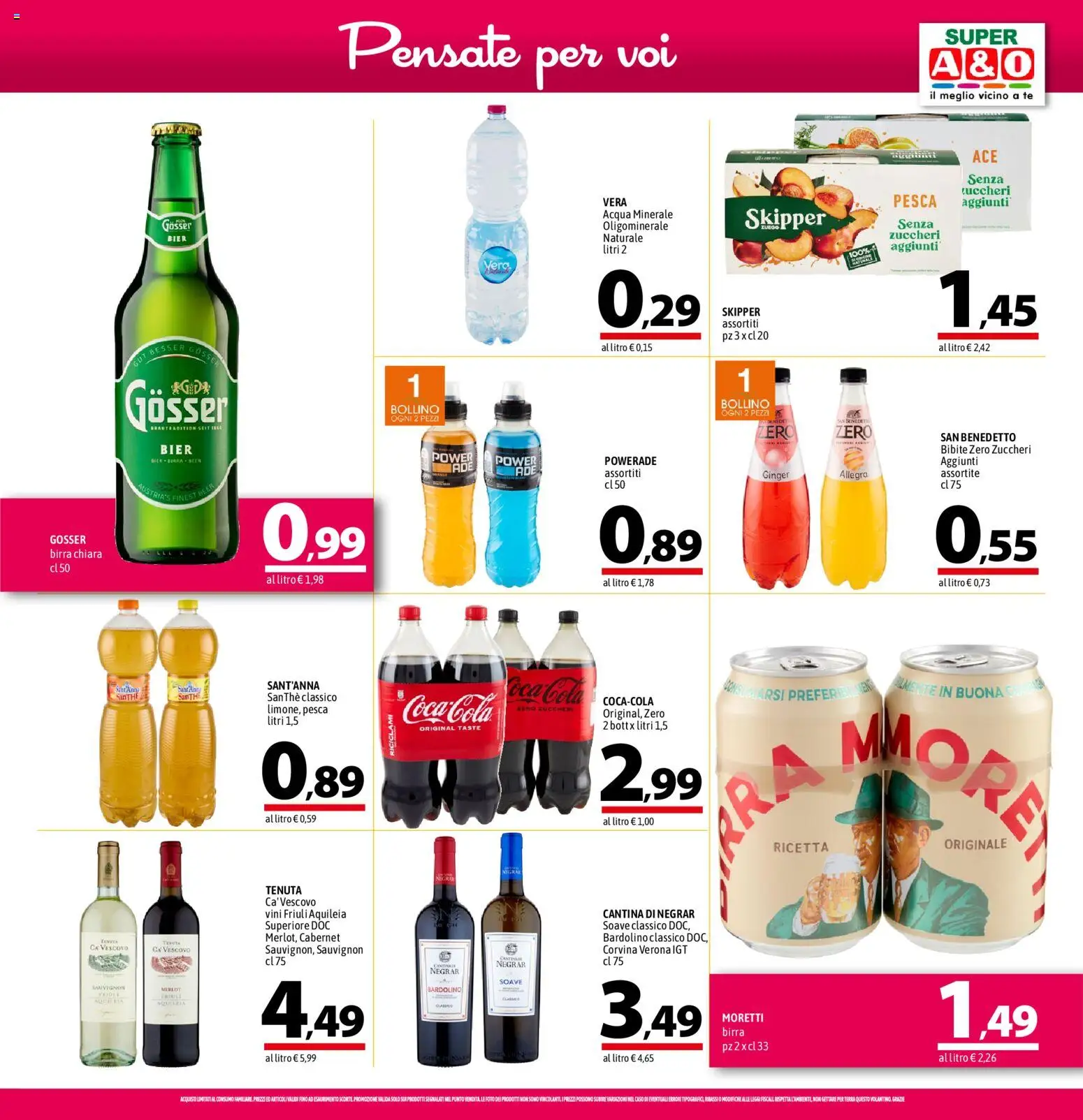 Volantino A&O del 25/06/2026 | Pagina: 13 | Prodotti: Pesca, The, Coca Cola, Terra