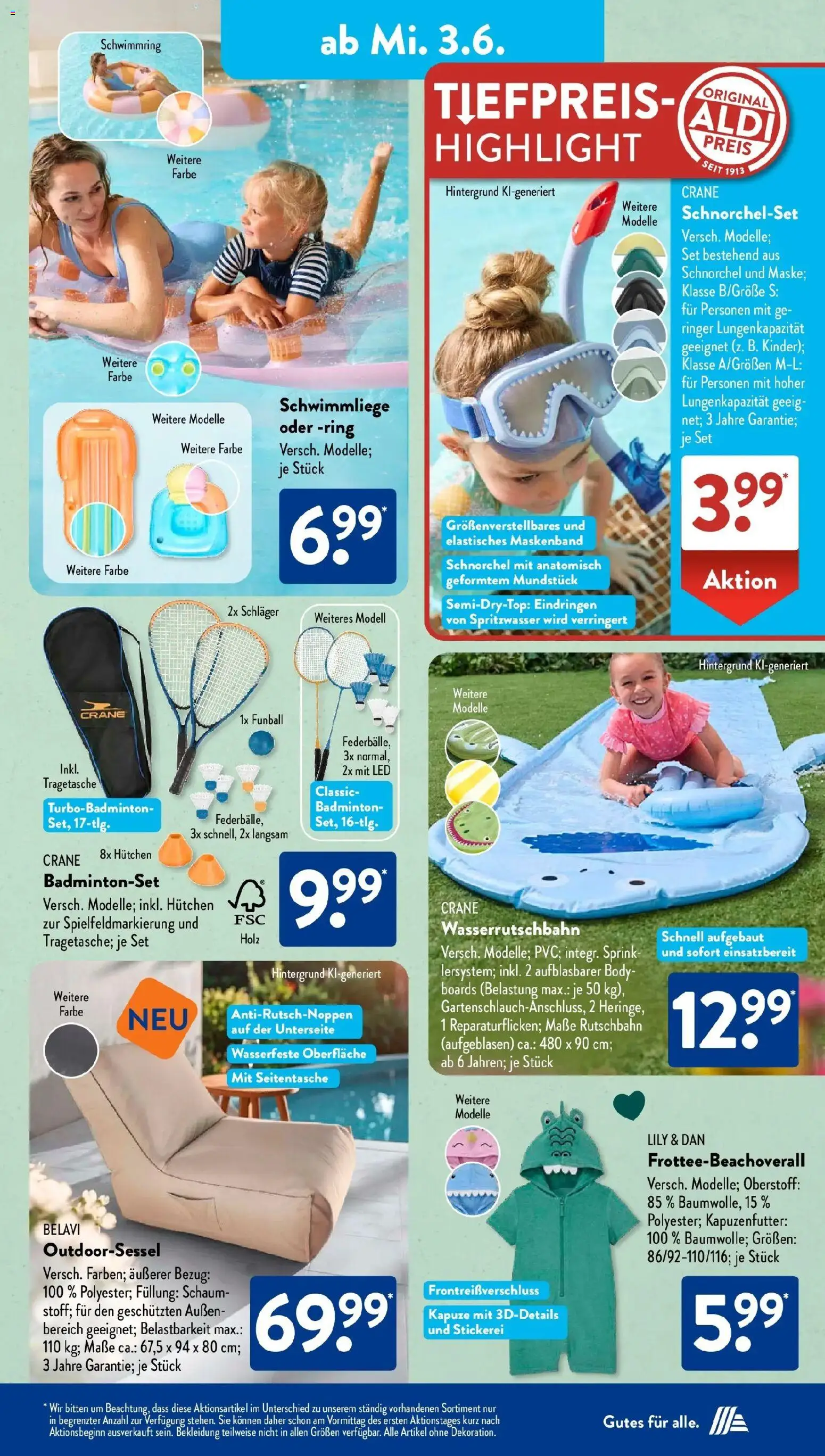 Aldi Süd Wochenangebote – gültig ab 01.06.2026 | Seite: 14 | Produkte: Belavi, Badmintonset, Bekleidung