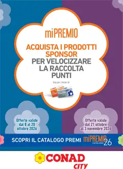 Anteprima del volantino Conad volantino City Mi Premio Lazio valido a partire dal 08/10/2026