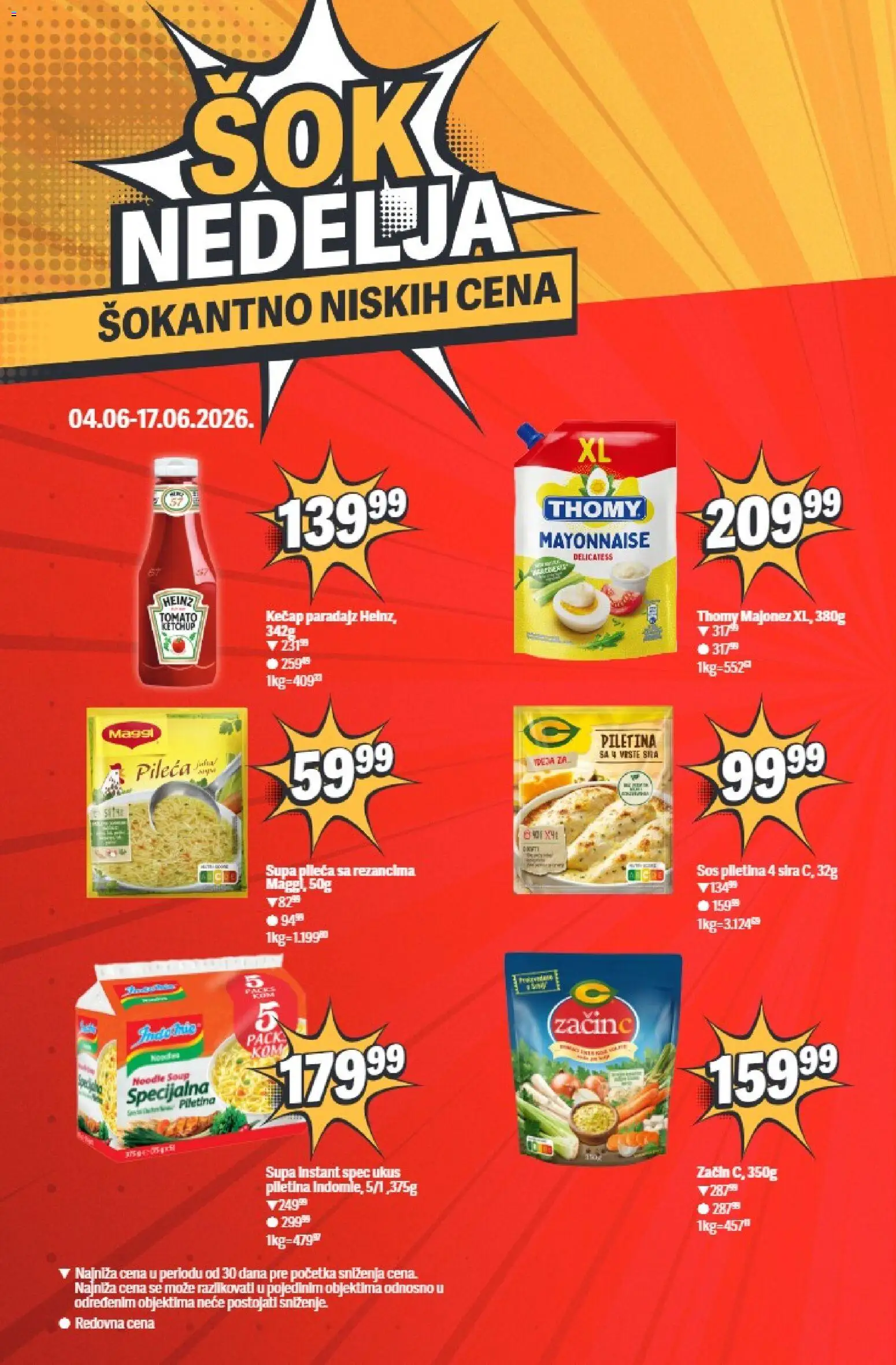 Maxi katalog - važi od 04.06.2026 | Strana: 6 | Proizvode: Majonez, Sos, Heinz, Piletina