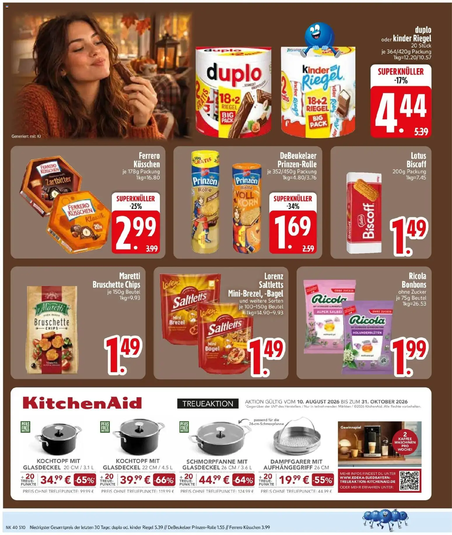 Edeka Prospekt Murnau (ab 28.09.2026) » Angebote Online | Seite: 12 | Produkte: Kaffee, Kinder riegel, Duplo riegel, Chips
