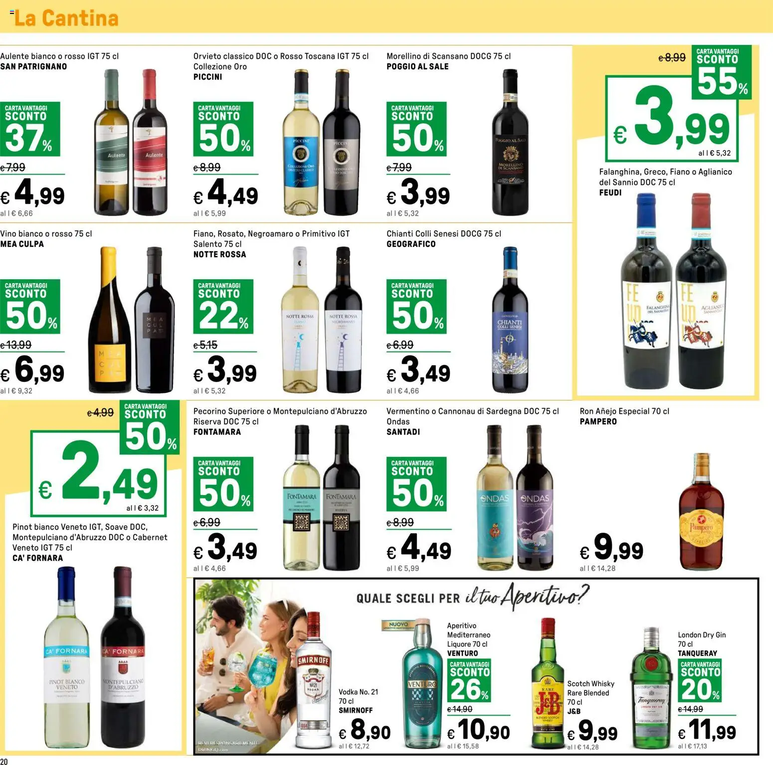 Volantino Iper del 11.05.2026 | Pagina: 20 | Prodotti: Vodka, Sale, Liquore, Pecorino