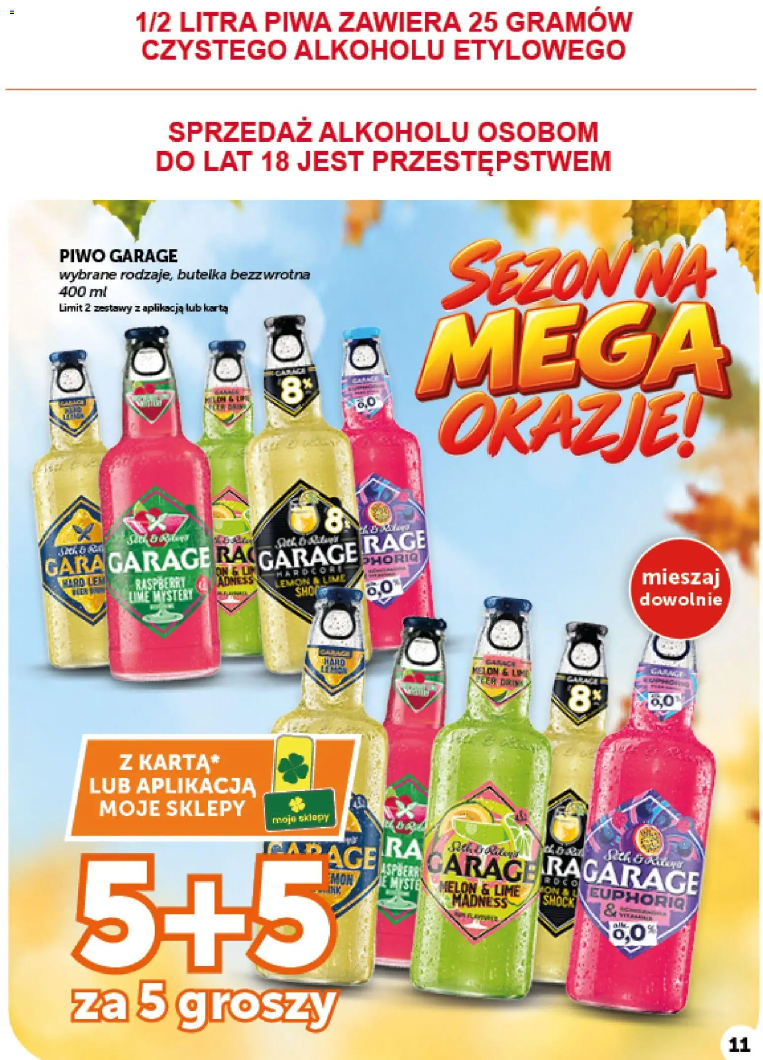 ABC gazetka - Minimarket od 01.10.2026 | Strona: 11 | Produkty: Karta, Piwo Garage, Melon, Piwo