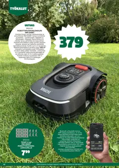 Tokmanni-mainoslehti voimassa 02.04.2026 alkaen | Sivu: 62 | Tuotteet: Leikkuri, Robottiruohonleikkuri