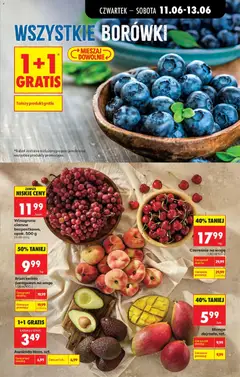 Pogląd oferty "Awokado Hass, szt., 1+1 GRATIS" - ważna od 11.06.2026 | Strona: 23 | Produkty: Mango, Winogrono, Czereśnie, Brzoskwinie