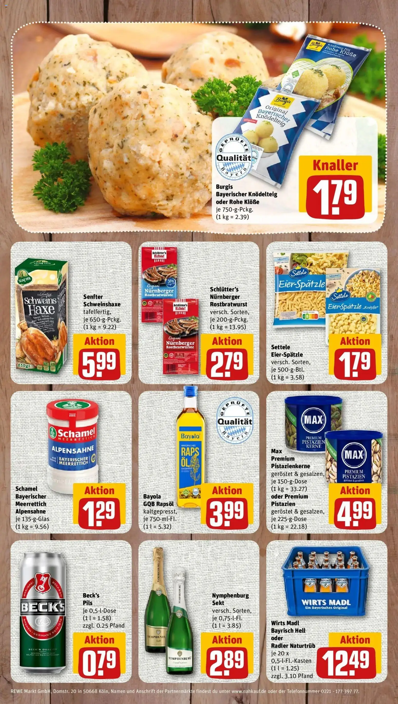 REWE Prospekt ab 14.09.2026 zum Blättern » Angebote | Seite: 8 | Produkte: Sekt, Pils, Pistazien, Radler