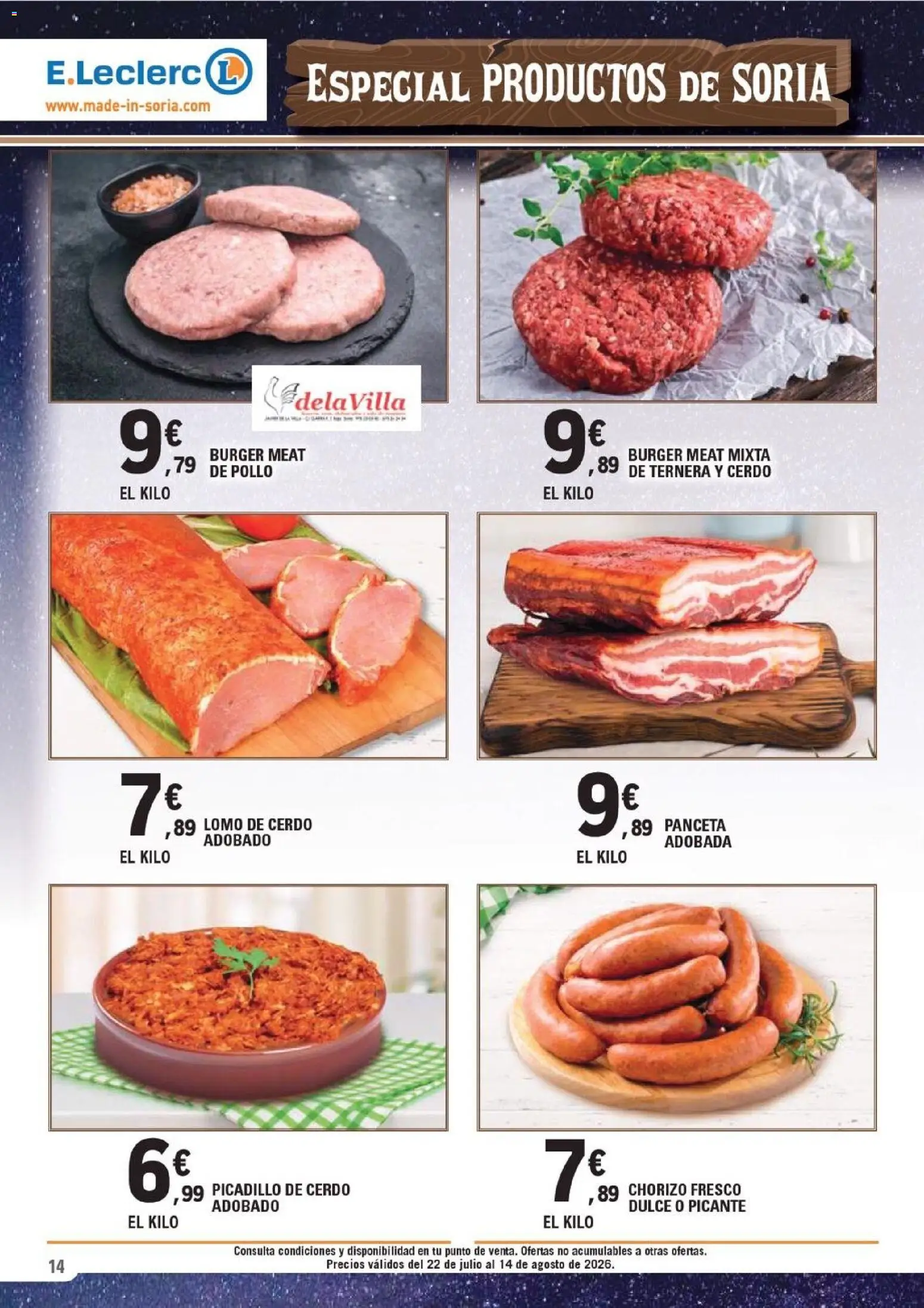 E.Leclerc Soria │ válido desde el 22/07/2026 | Página: 14 | Productos: Ηλεκτρικός φούρνος, Cerdo