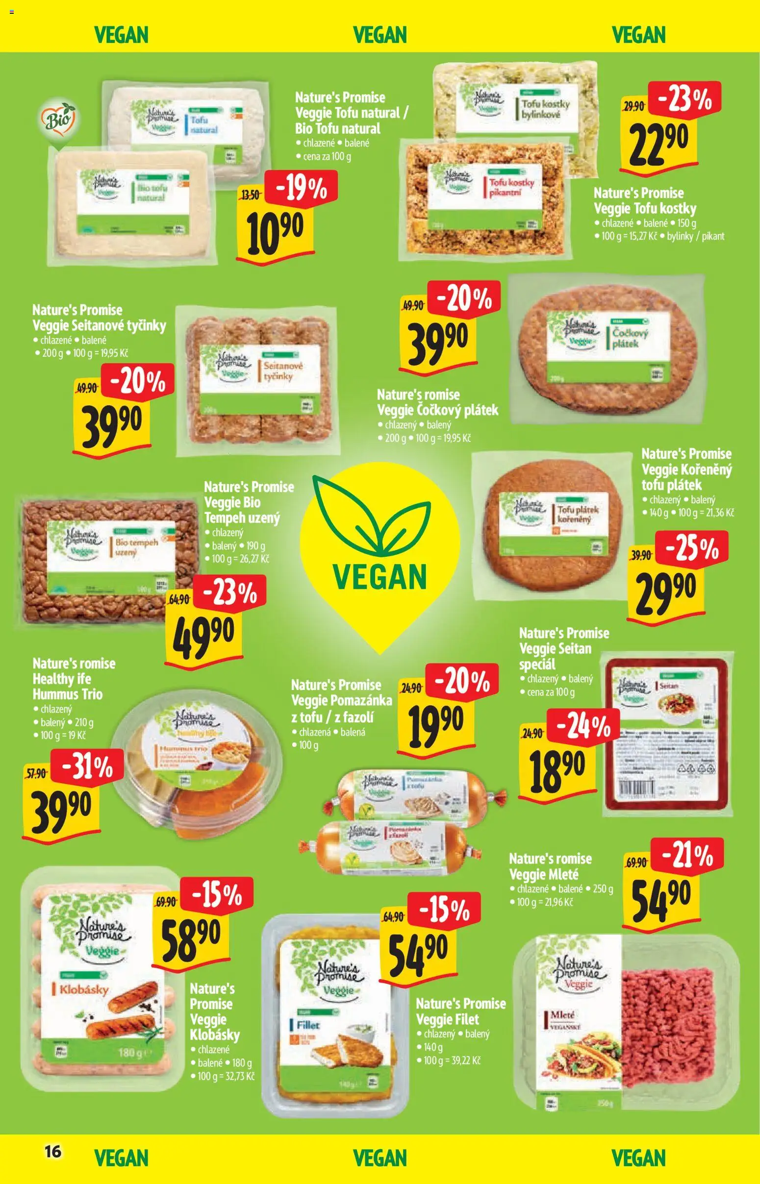 Albert katalog - Hypermarket - Bio od 02.09.2026 | Strana: 16 | Produkty: Veggie, Tofu, Filet, Kostky