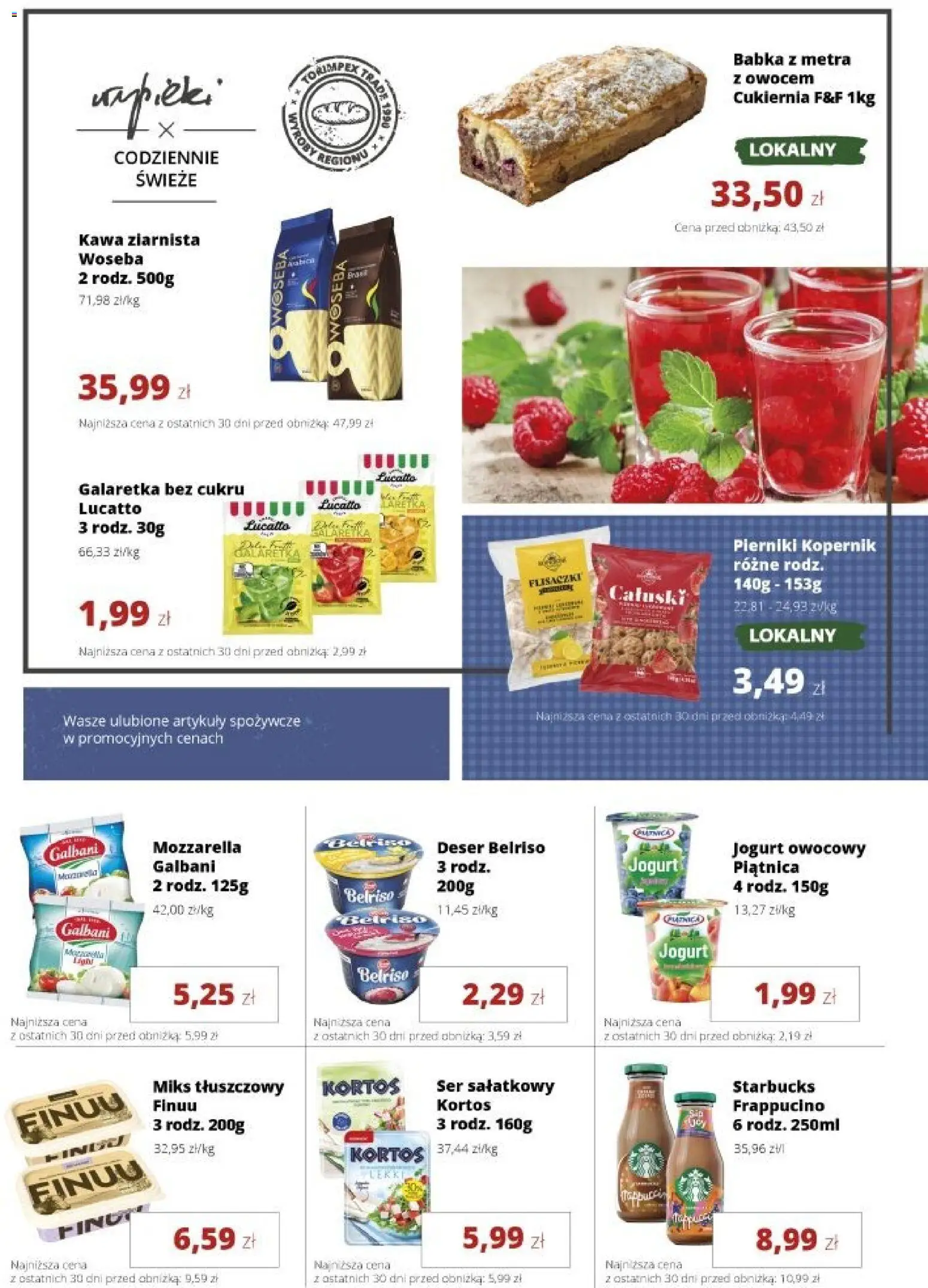 Torimpex gazetka od 13.07.2026 | Strona: 3 | Produkty: Galaretka bez cukru, Pierniki, Jogurt owocowy, Jogurt