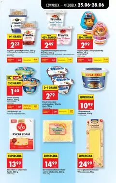 Pogląd oferty "Deser ryżowy Belriso, 200 g, różne rodzaje" - ważna od 25.06.2026 | Strona: 43 | Produkty: Porzeczka, Jogurt, Mozzarella, Owoce