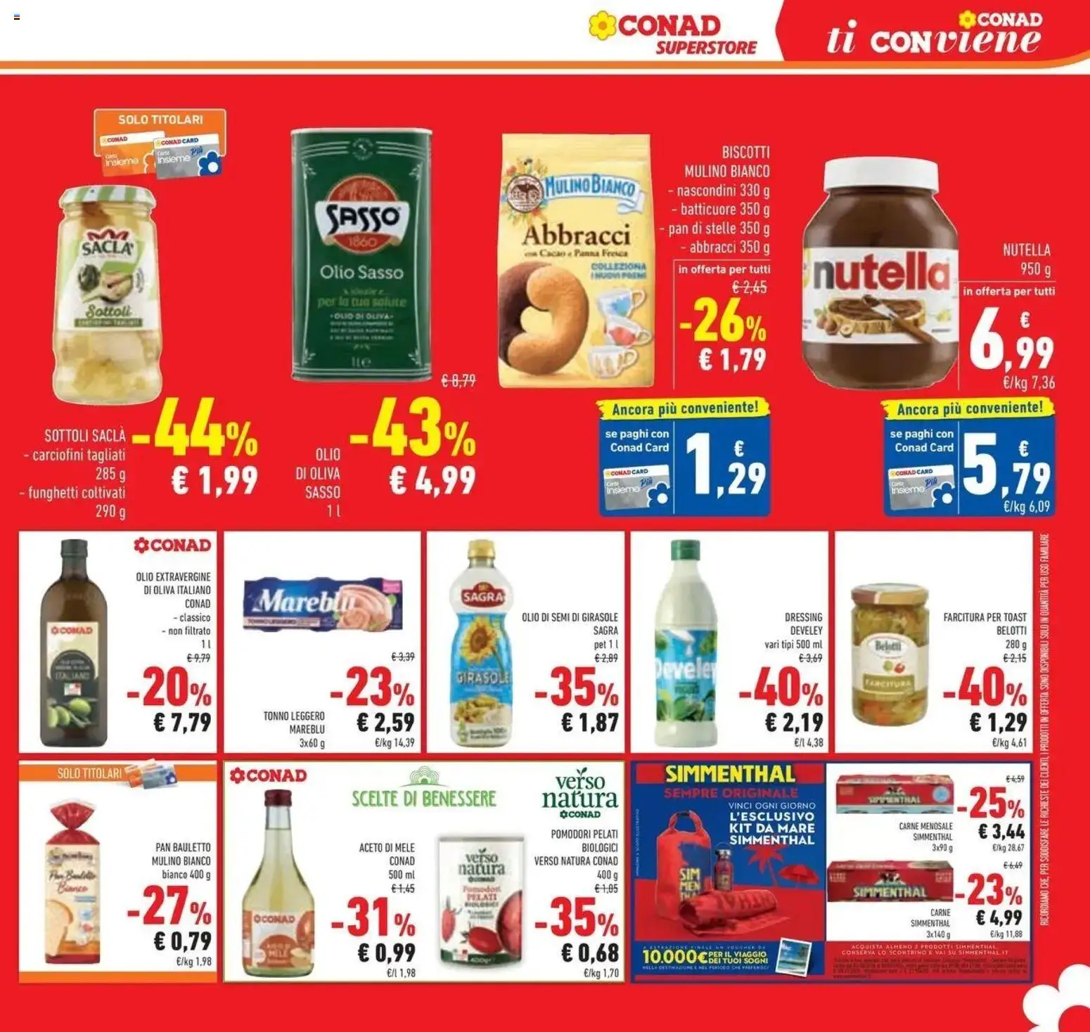 Volantino Conad del 14/07/2026 | Pagina: 21 | Prodotti: Olio di semi, Olio, Cacao, Olio di Oliva