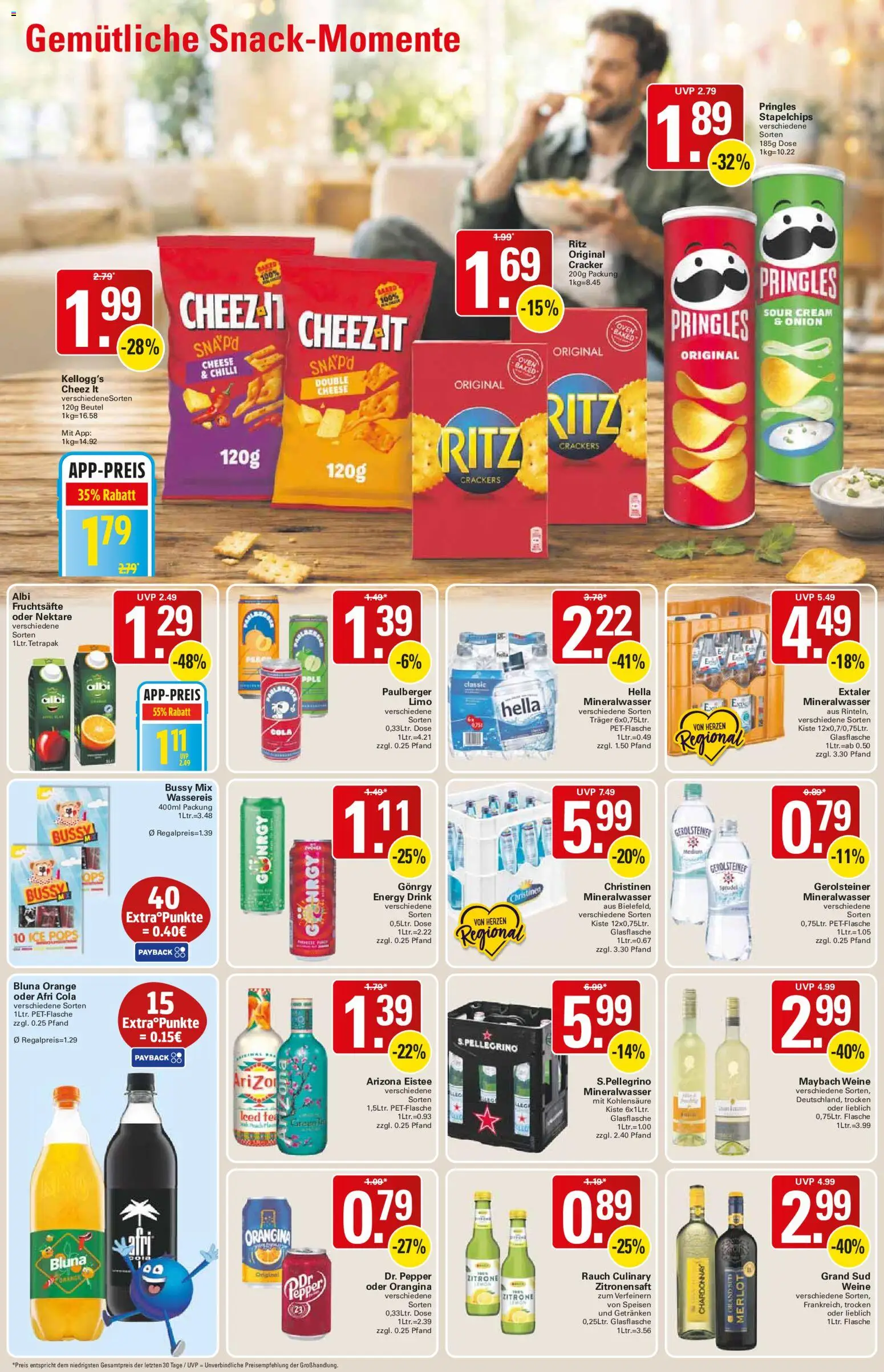 WEZ Prospekt – gültig ab 10.08.2026 | Seite: 12 | Produkte: Cola, Energy, Merlot, Gerolsteiner