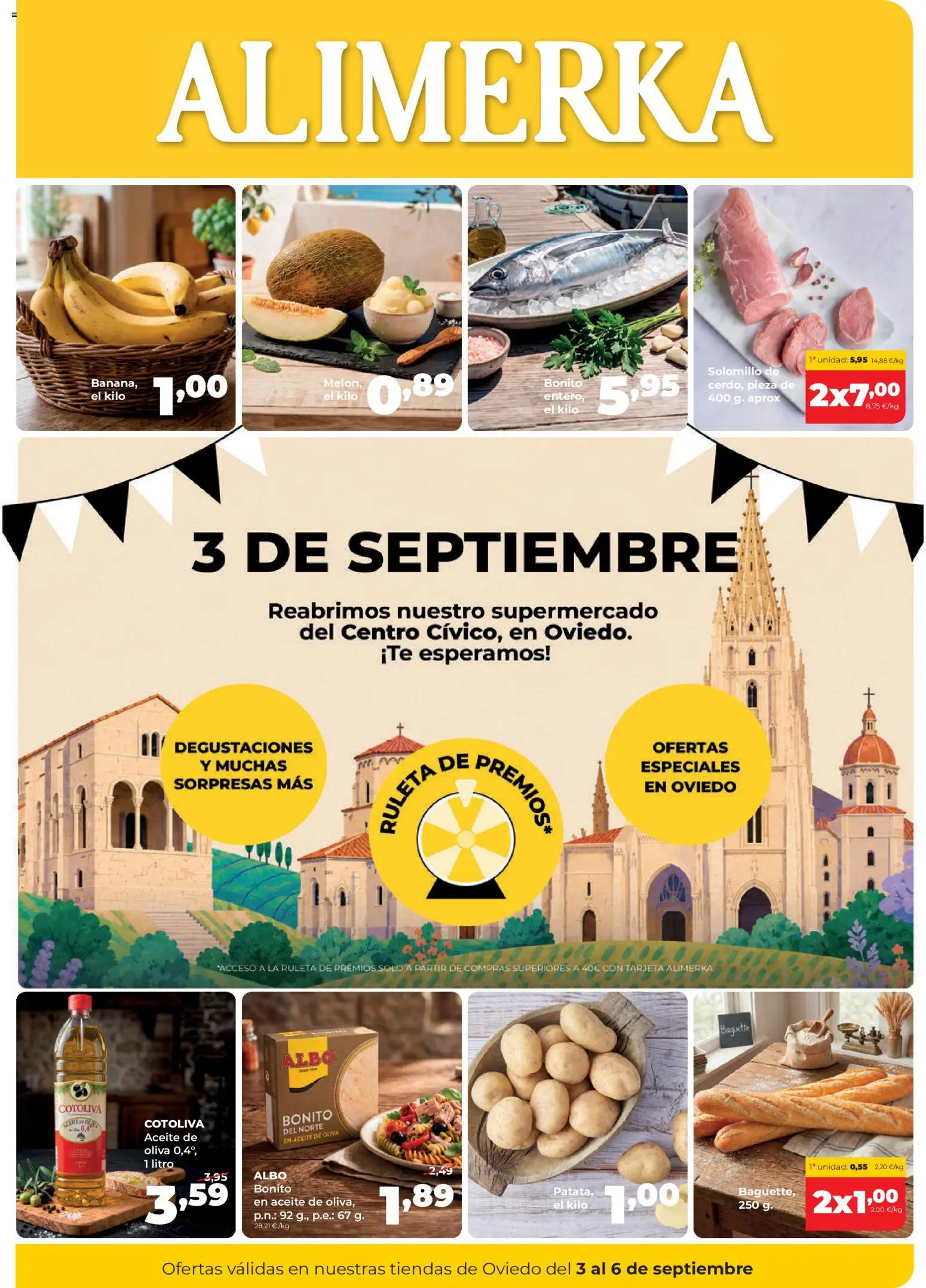 Alimerka Reapertura Cívico │ válido desde el 03/09/2026 | Página: 1 | Productos: Aceite, Aceite de oliva