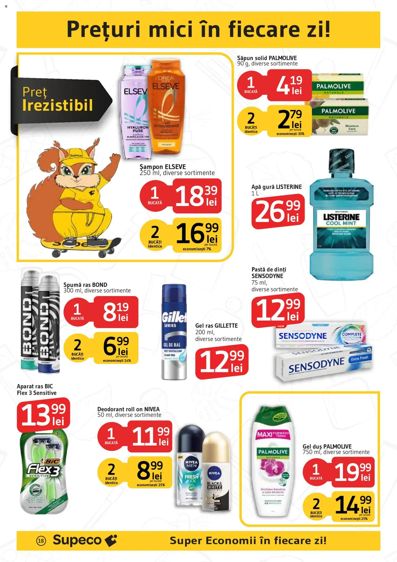 Noul catalog Supeco – valabil de la 06.08.2026 | Pagină: 18 | Produse: Săpun solid, Duș, Săpun, Apă