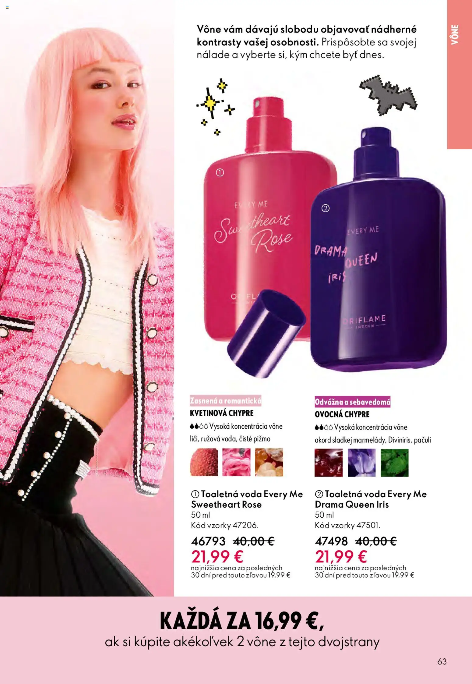 Nové Oriflame akcie – leták je platný od 25.03.2026 | Strana: 63 | Produkty: Toaletná voda, Voda