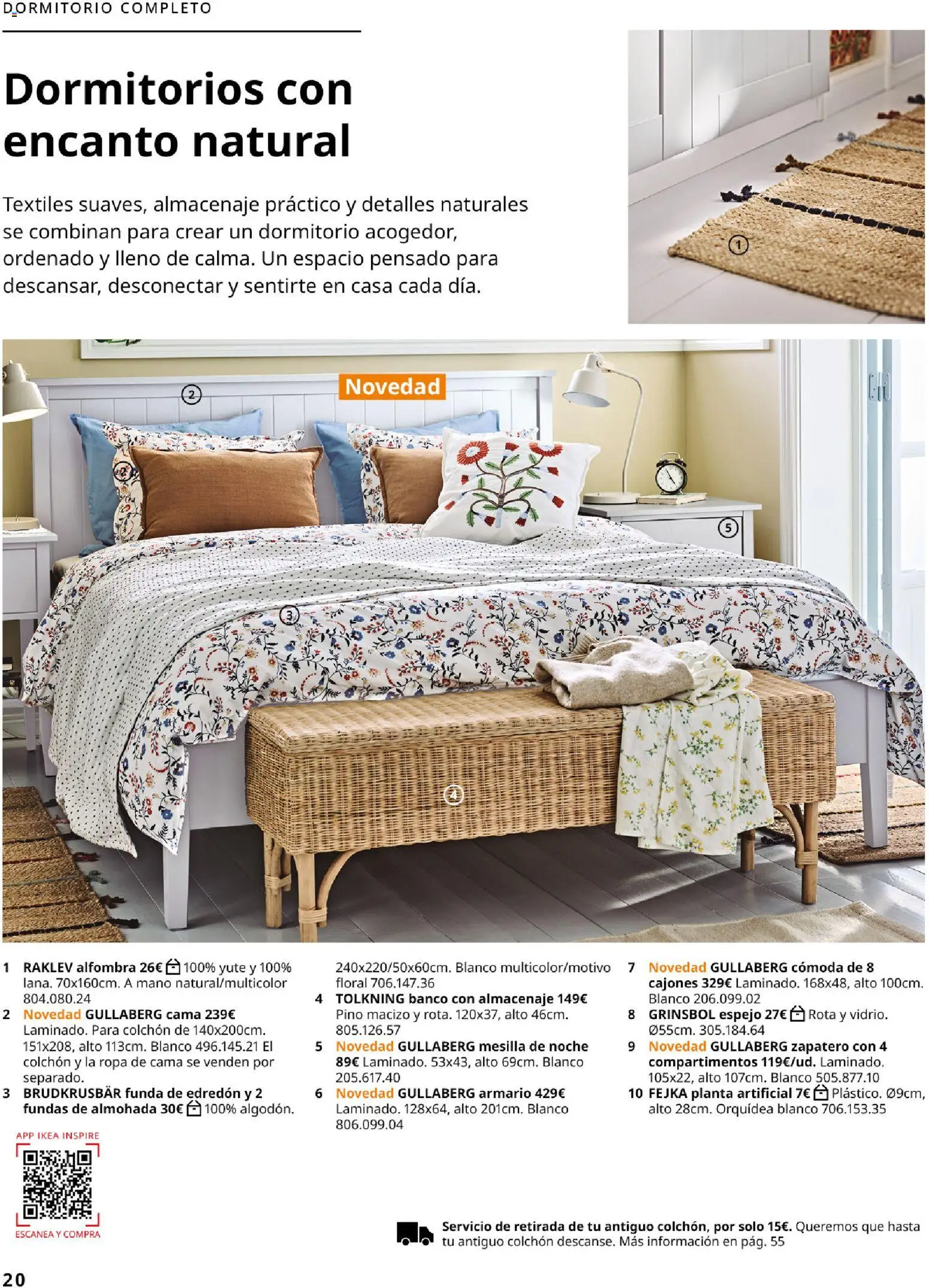 Catálogo IKEA Dormitorios │ válido desde el 01/02/2026 | Página: 20 | Productos: Ropa, Almacenaje, Mesilla de noche, Espejo