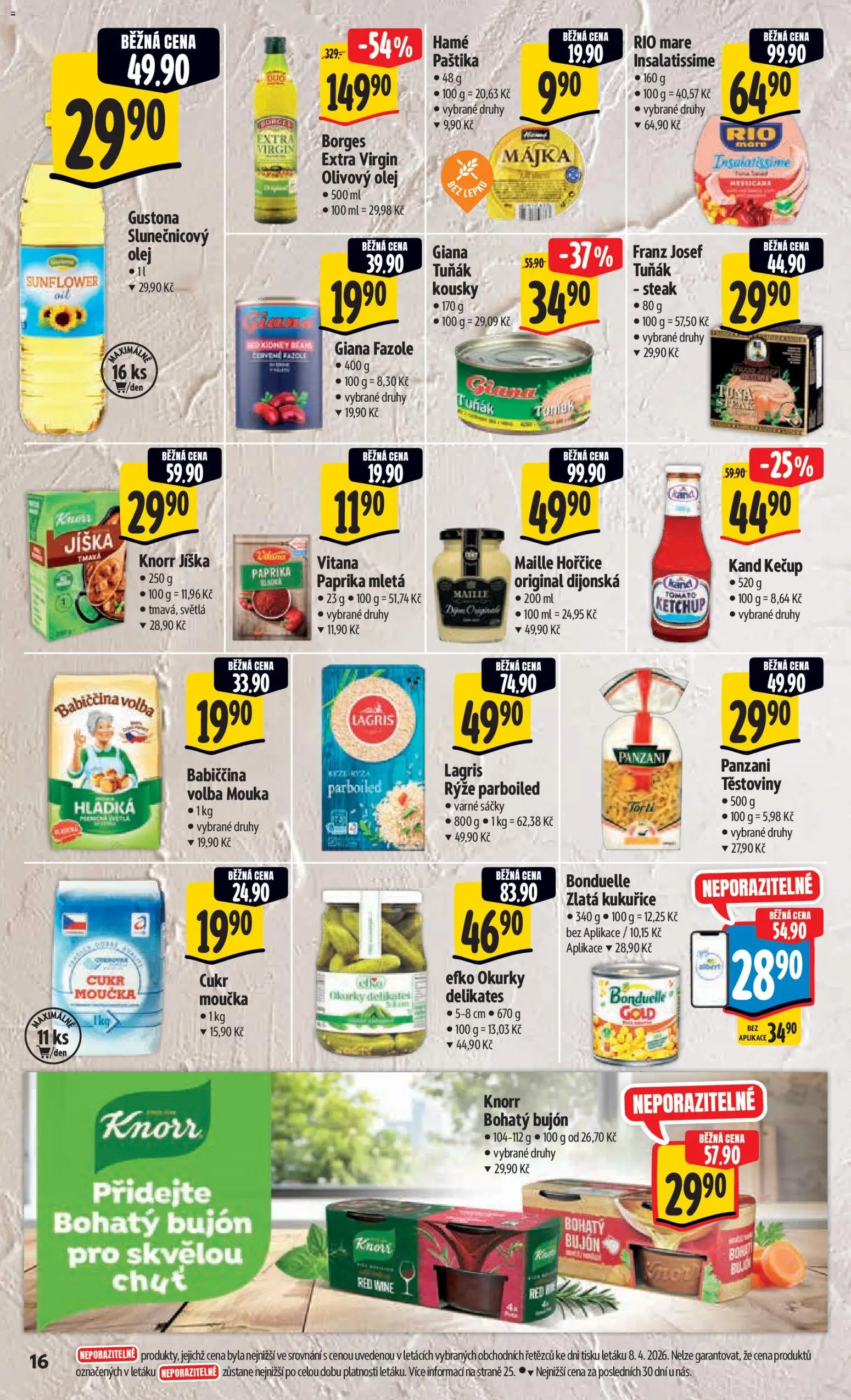 Albert leták - Hypermarket od 15.04.2026 | Strana: 24 | Produkty: Jíška, Olivový olej, Cukr, Paštika