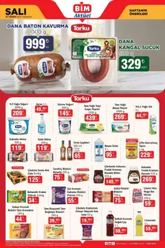 27 Ekim 2026 tarihinden itibaren geçerli olan BİM kataloğu önizlemesi | Sayfa: 4 | Ürünler: Süt, Peynir, Çay, Sucuk